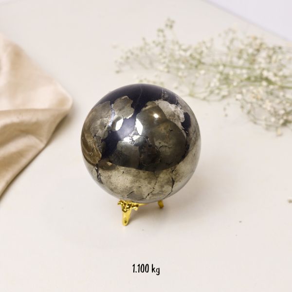NATURAL PYRITE SPHERE