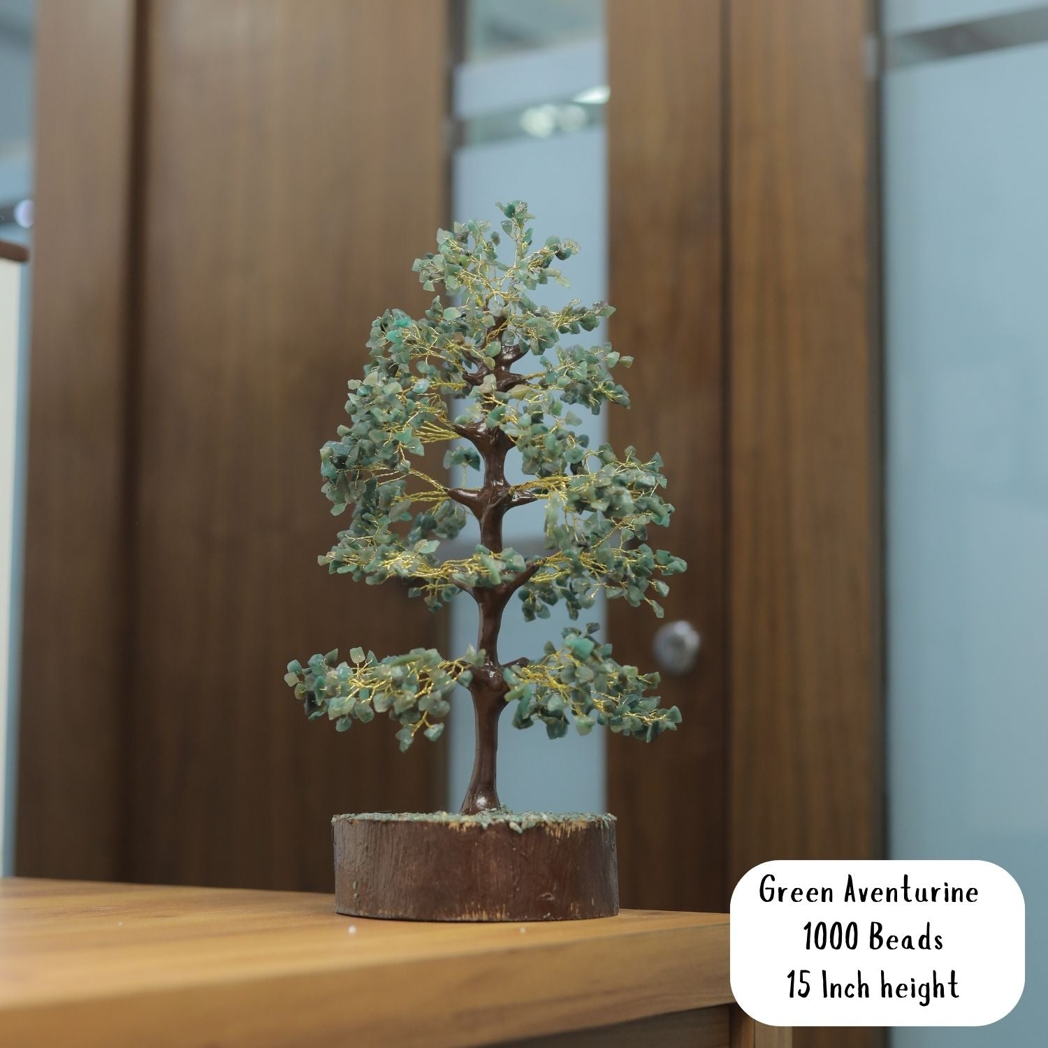 NATURAL DARK GREEN AVENTURINE TREE
