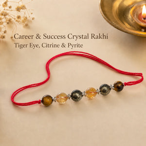 Natural certified Career & Success Crystal Rakhi for growth by Bellarosa Gems