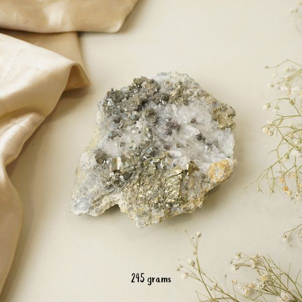 NATURAL PYRITE CLUSTER (245 GRAMS)