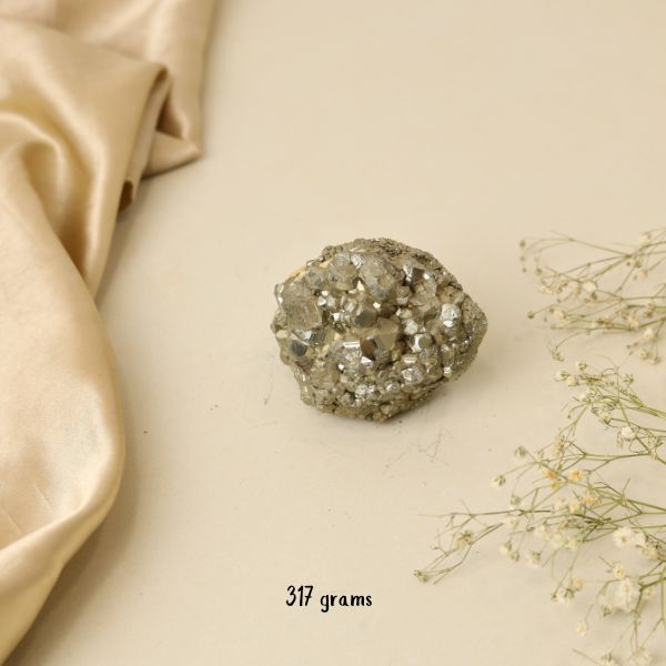 NATURAL PYRITE CLUSTER (317 GRAMS)