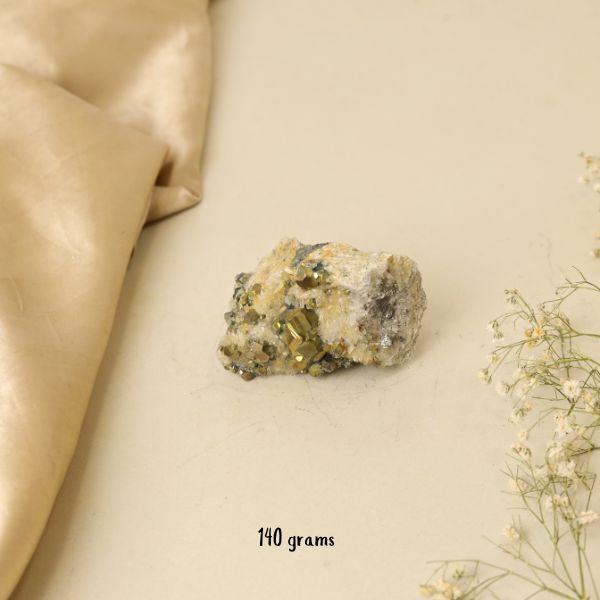 NATURAL PYRITE CLUSTER (140 GRAMS)