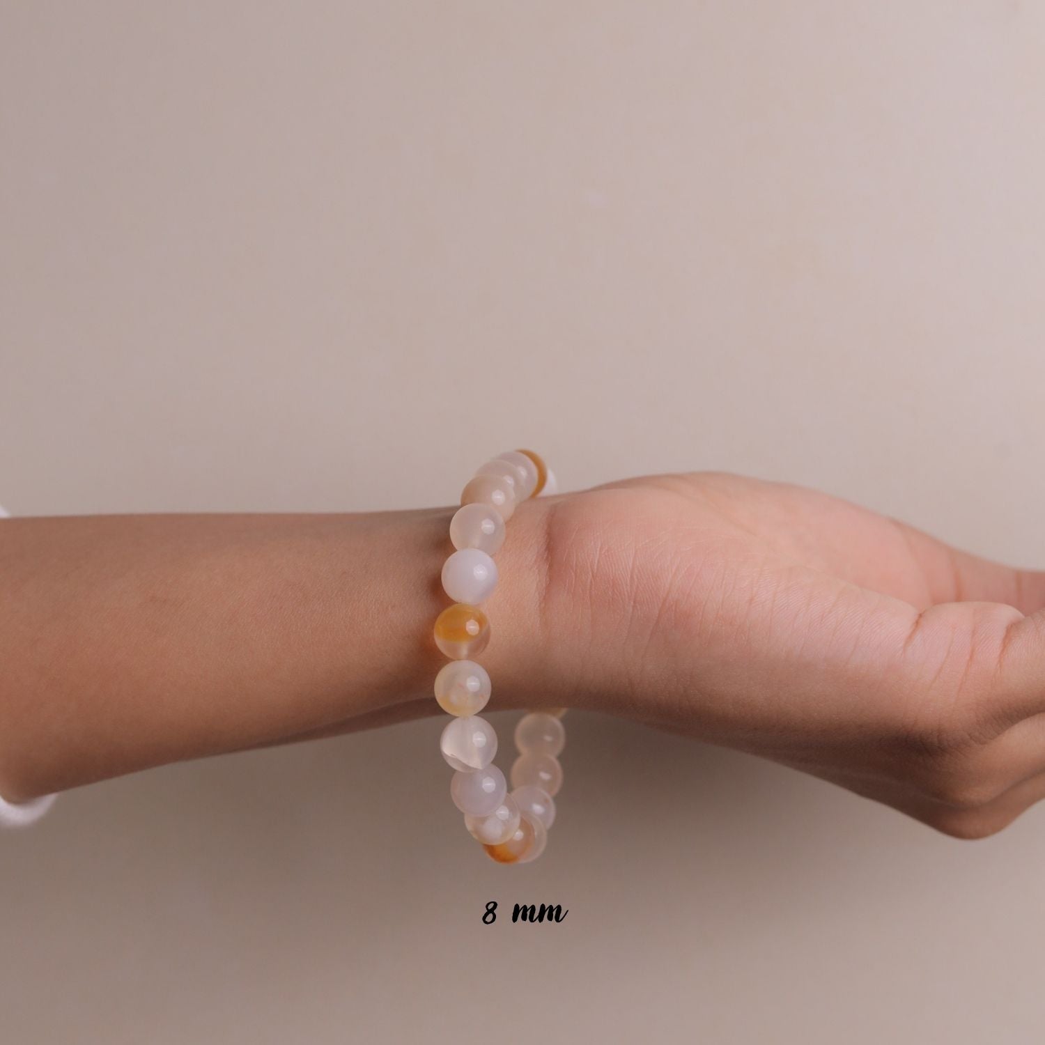 NATURAL FLOWER AGATE BRACELET