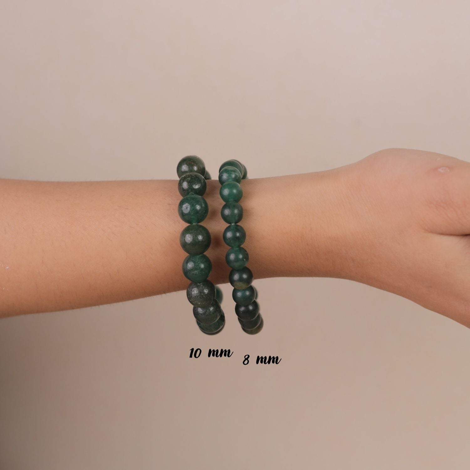 NATURAL DARK GREEN AVENTURINE BRACELET