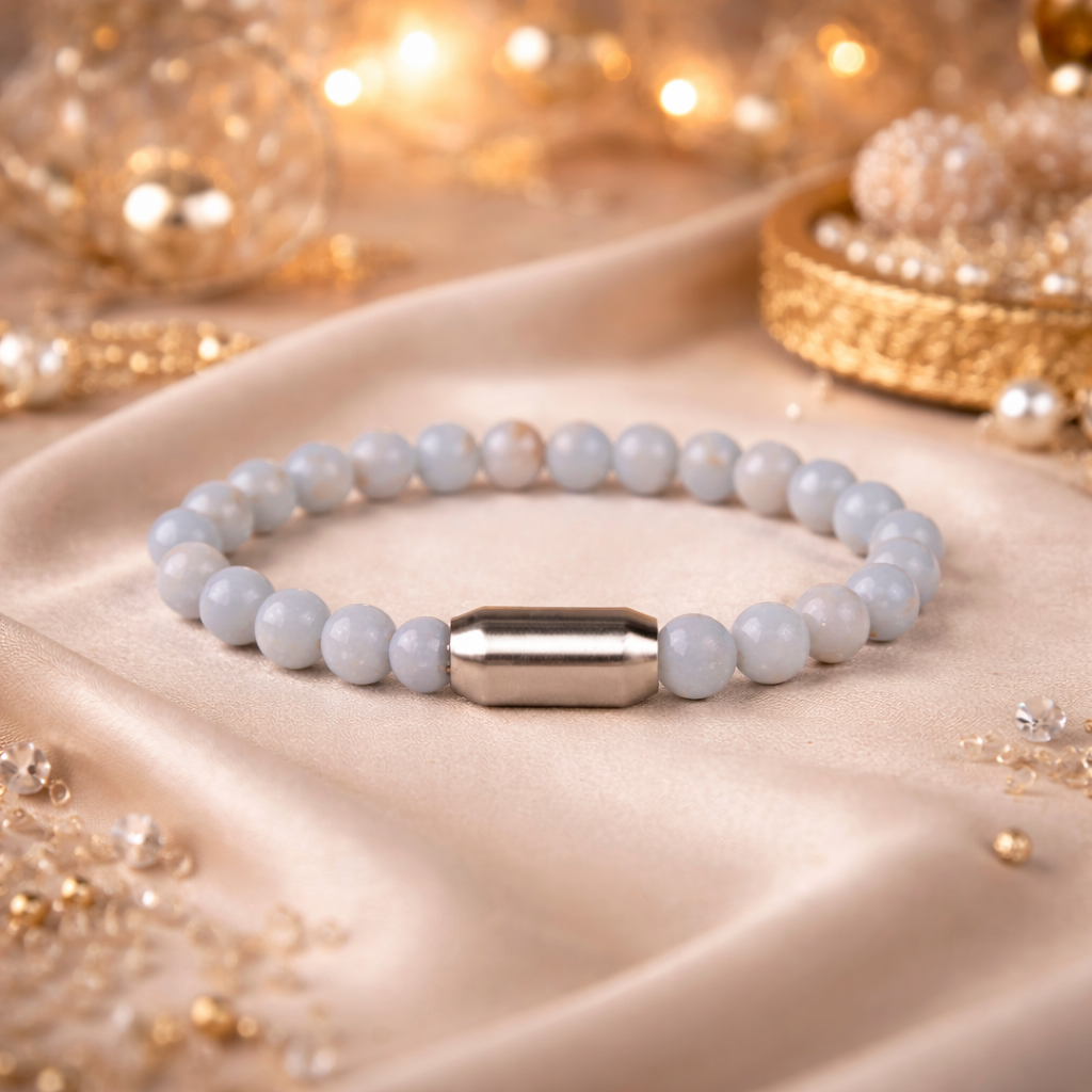 NATURAL ANGELITE BRACELET