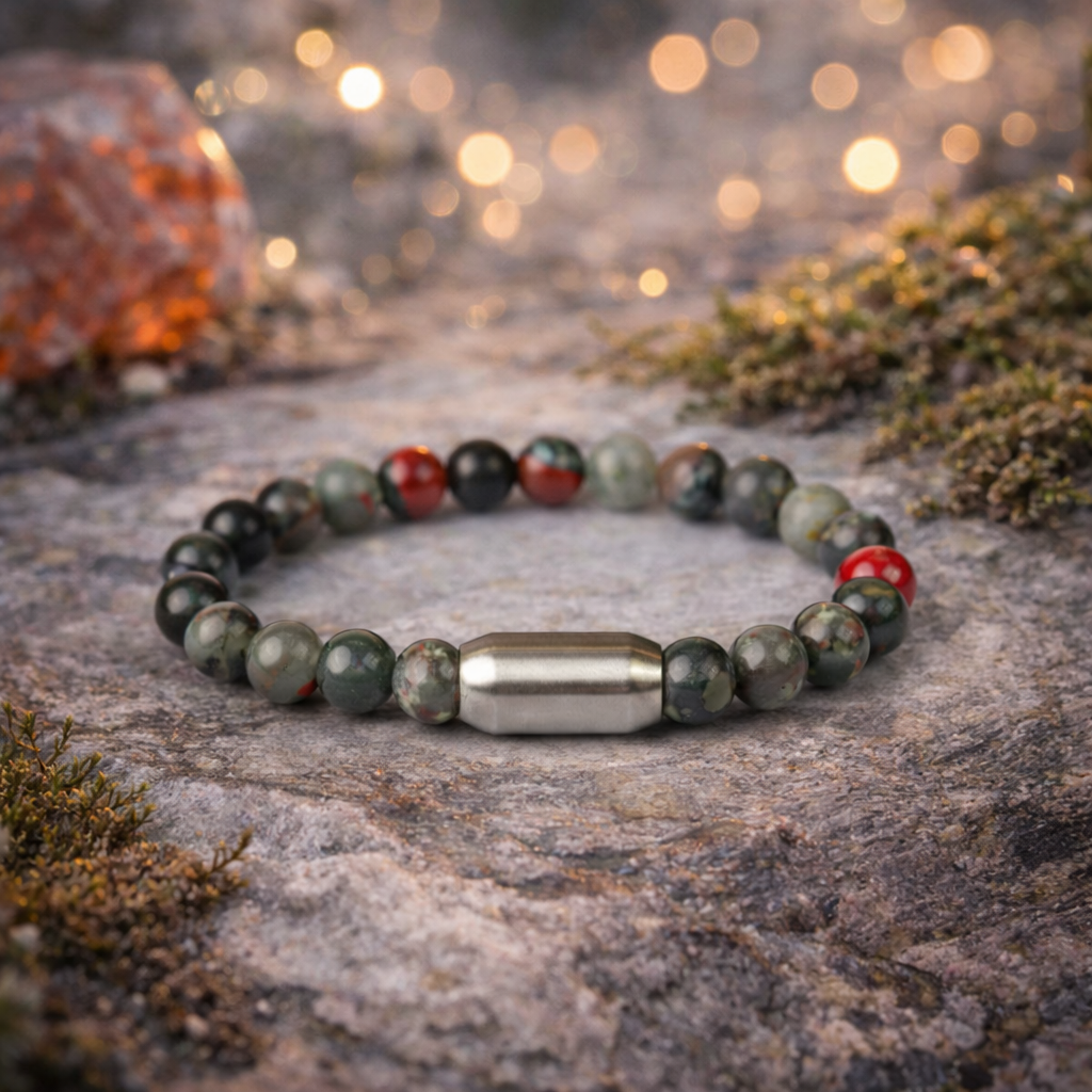 NATURAL BLOODSTONE BRACELET