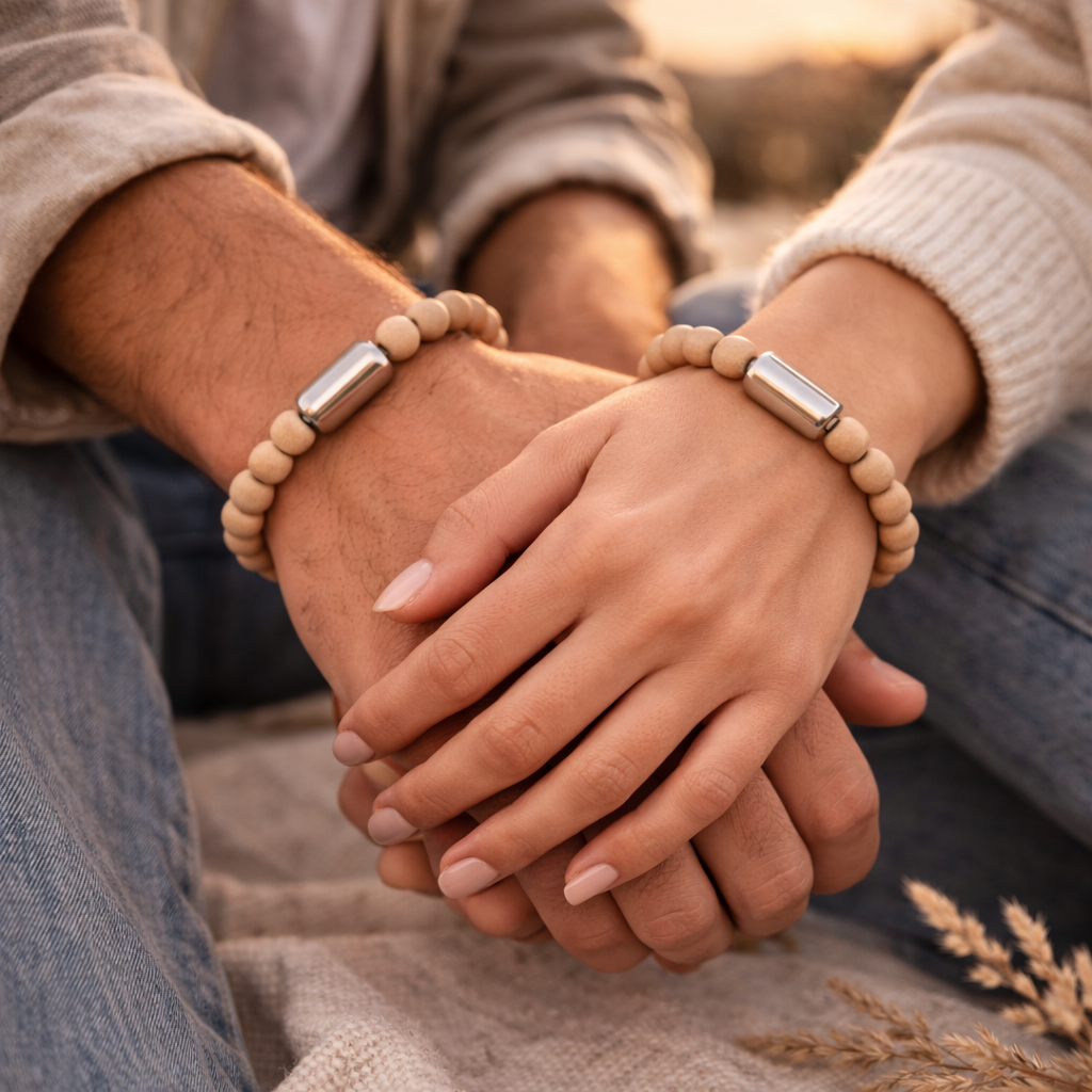 NATURAL TULSI BEADS BRACELET