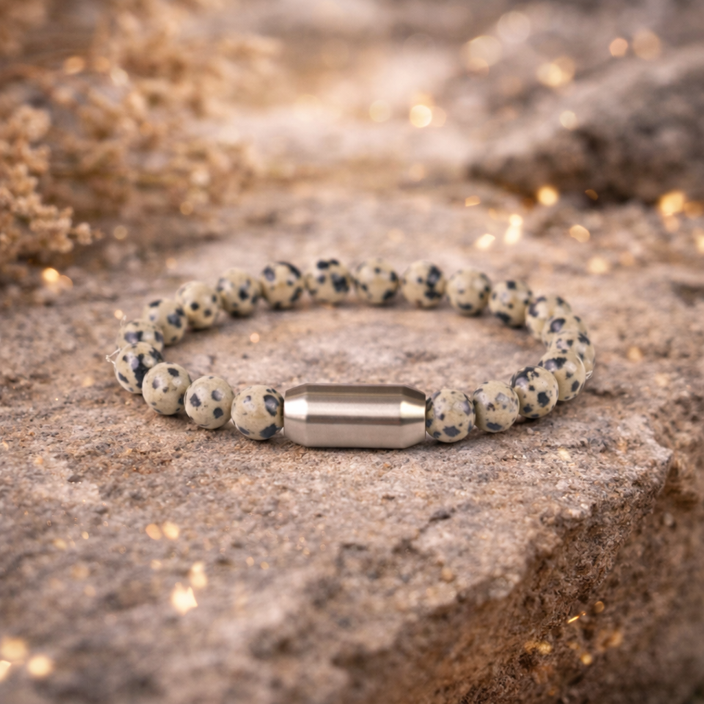NATURAL DALMATIAN BRACELET