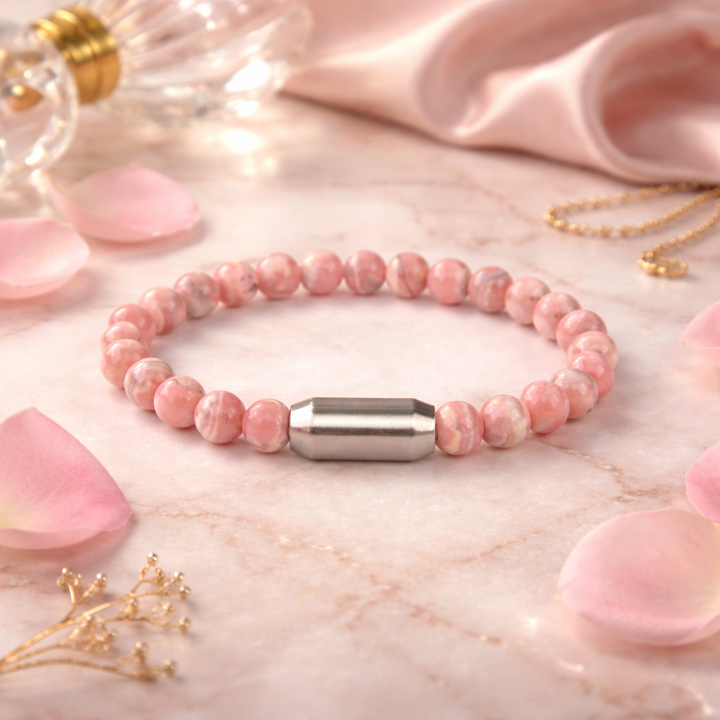 NATURAL RHODOCROSITE BRACELET