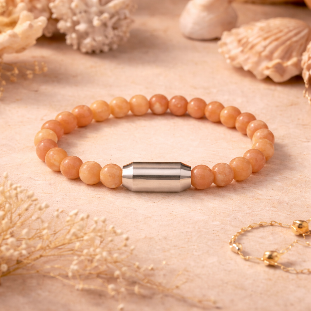 NATURAL STRAWBERRY QUARTZ BRACELET