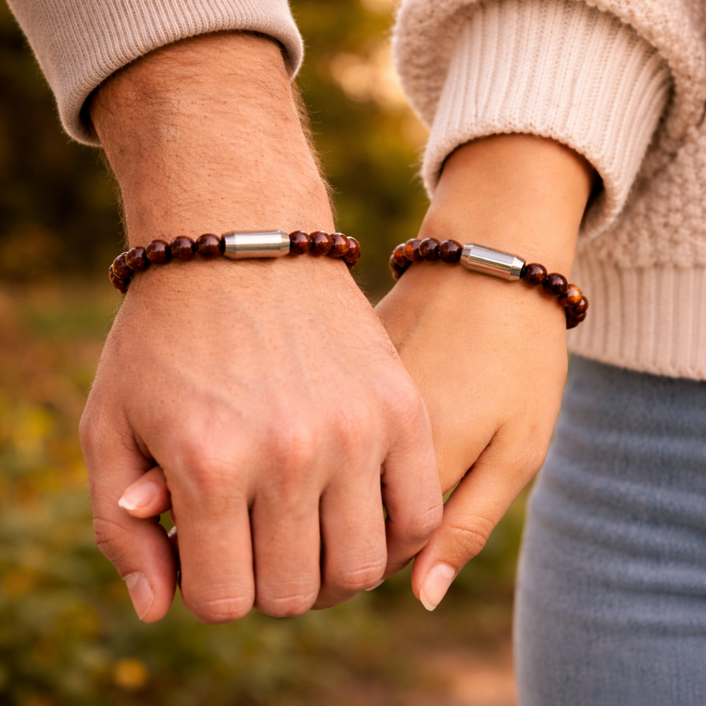 NATURAL MAHAGONY OBSIDIAN BRACELET