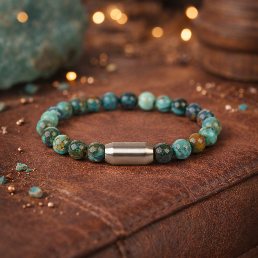 NATURAL CHRYSOCOLLA BRACELET