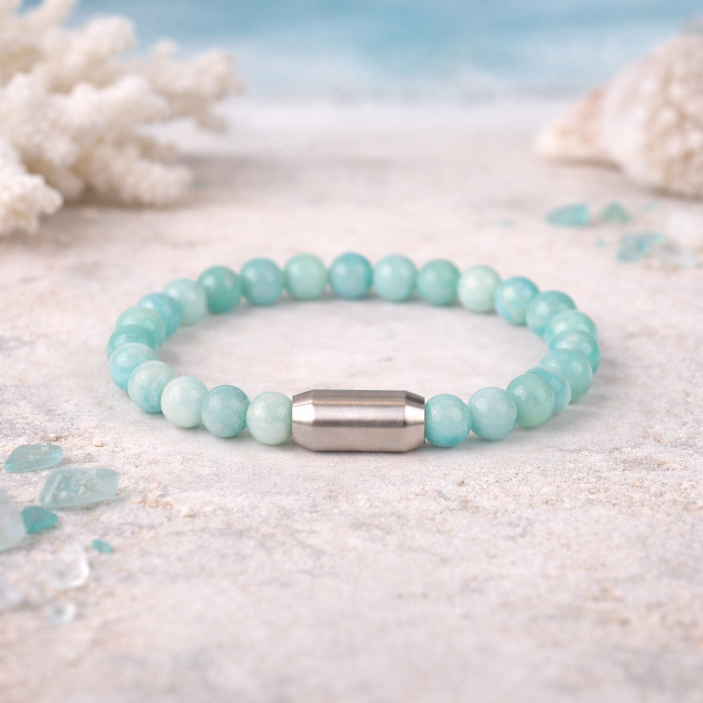 NATURAL AMAZONITE BRACELET (PREMIUM)