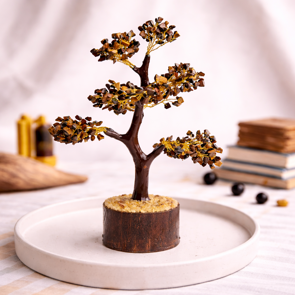NATURAL TIGER EYE TREE