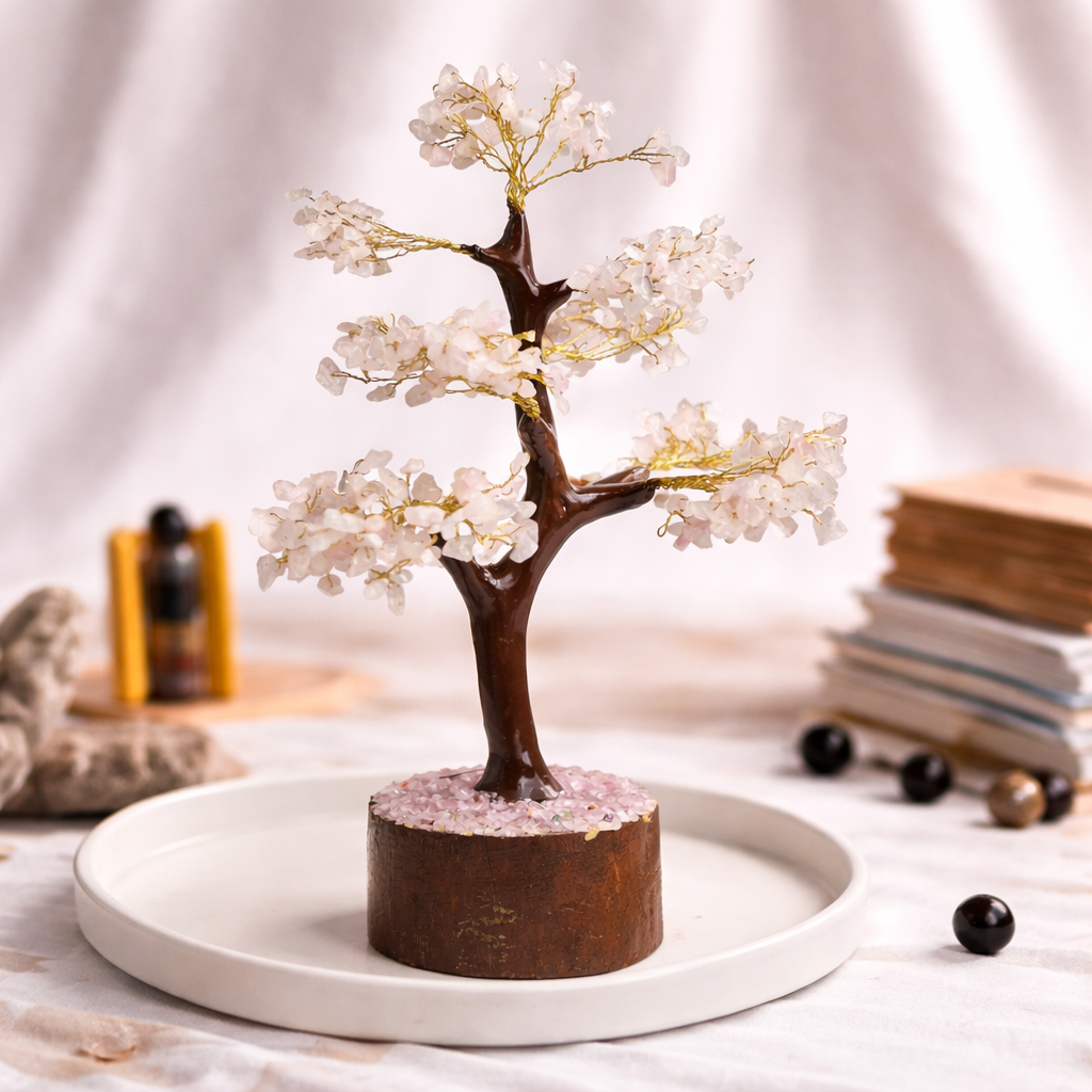 NATURAL ROSE QUARTZ TREE