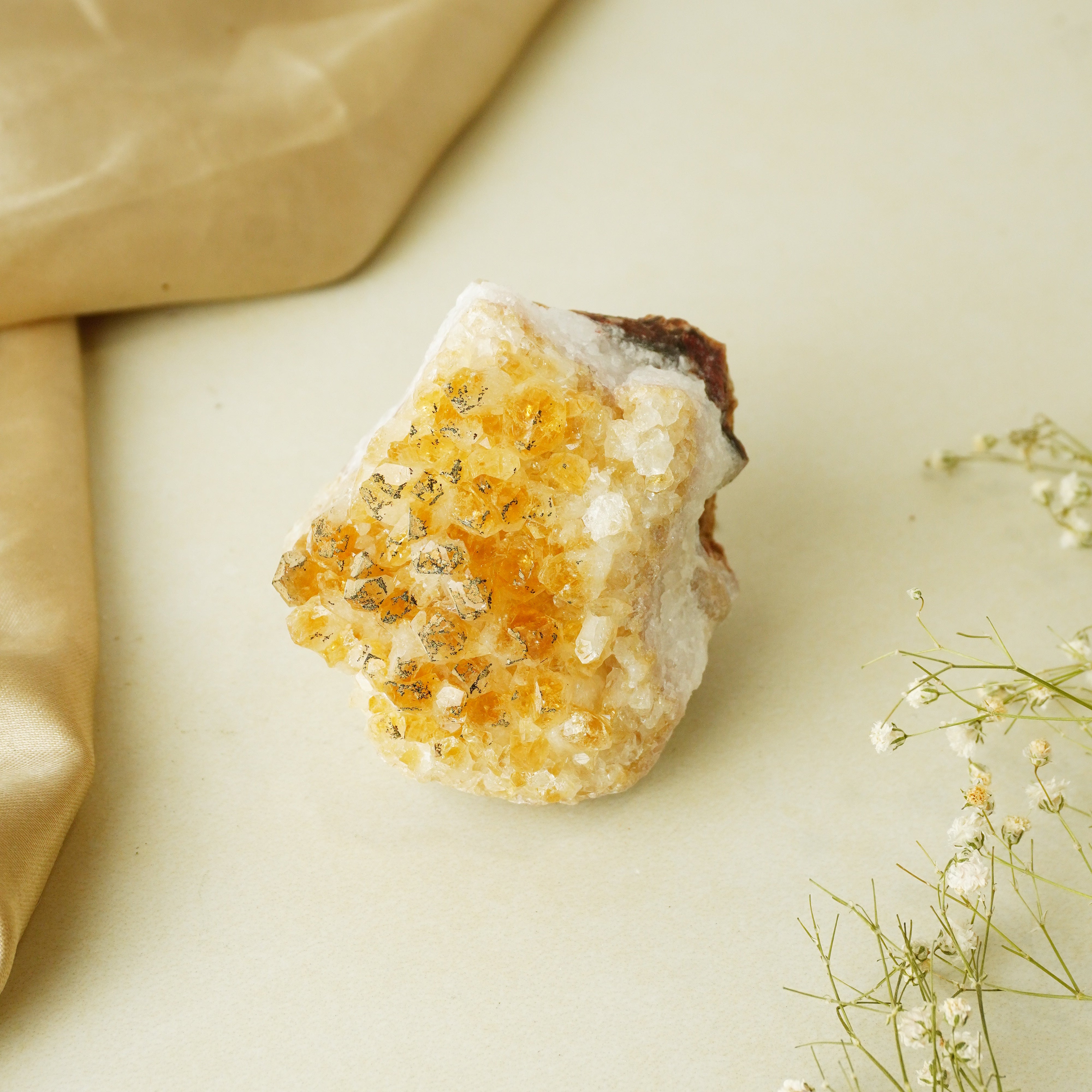 NATURAL CITRINE CLUSTER (200 GRAMS)