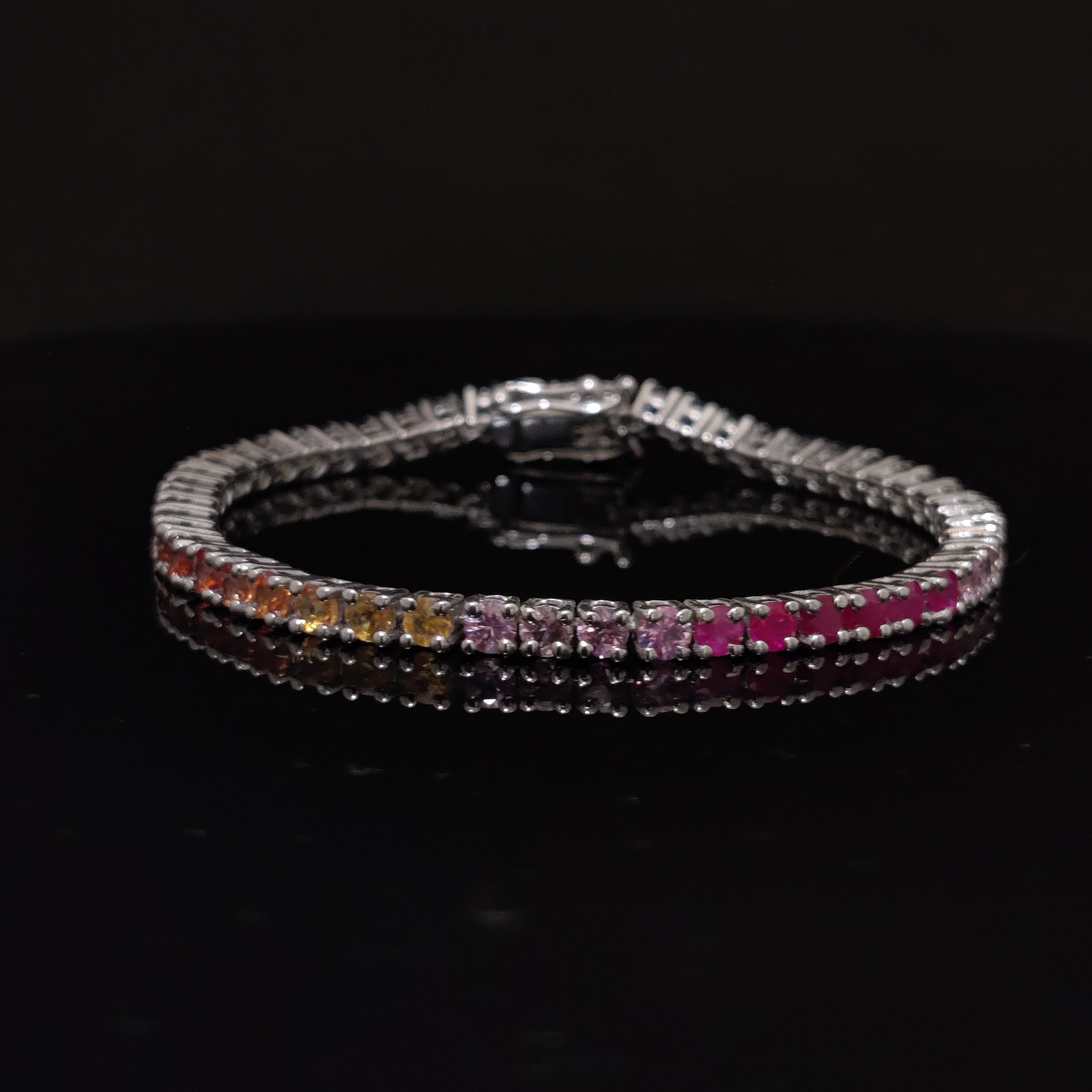 Natural Multi Sapphire Bracelet