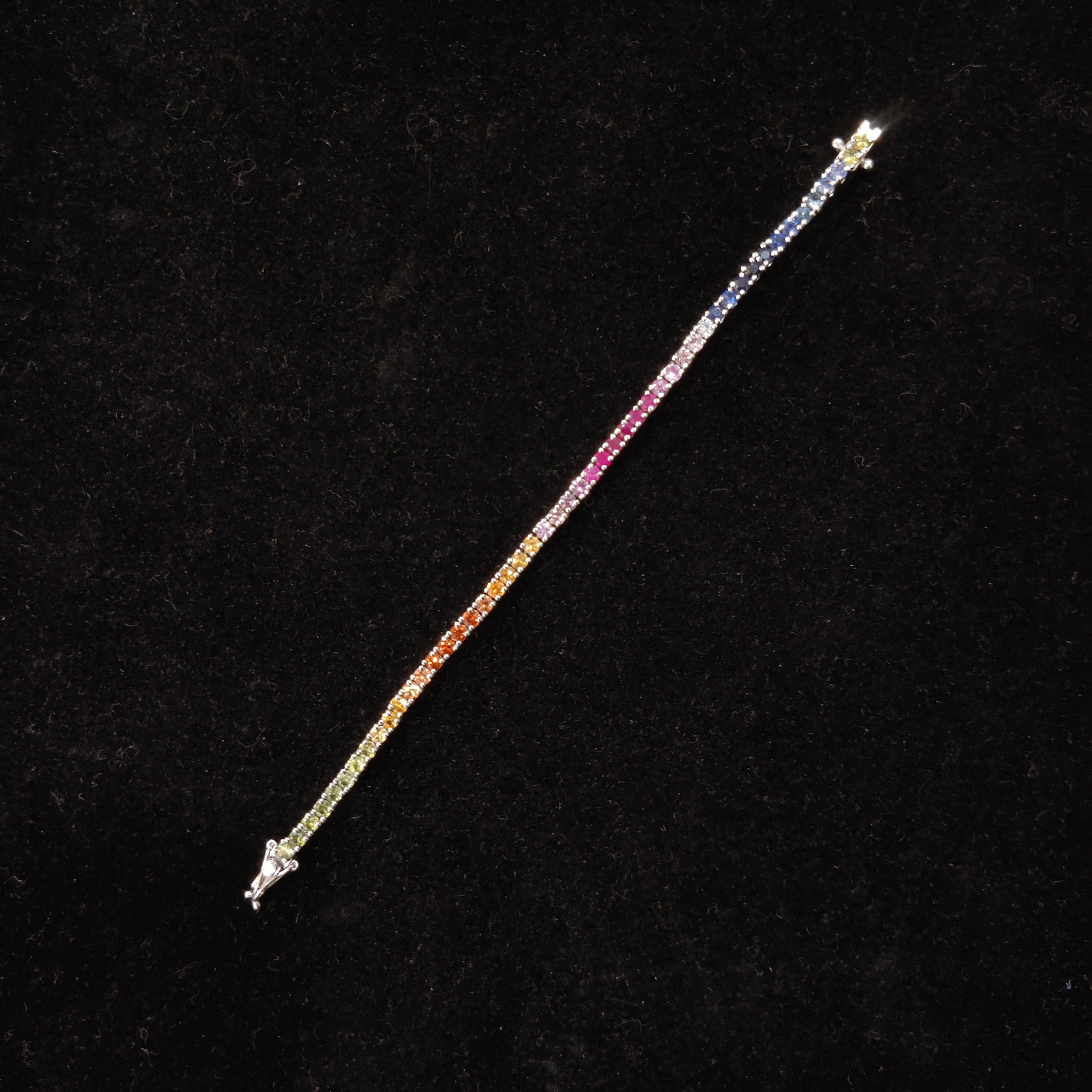 Natural Multi Sapphire Bracelet