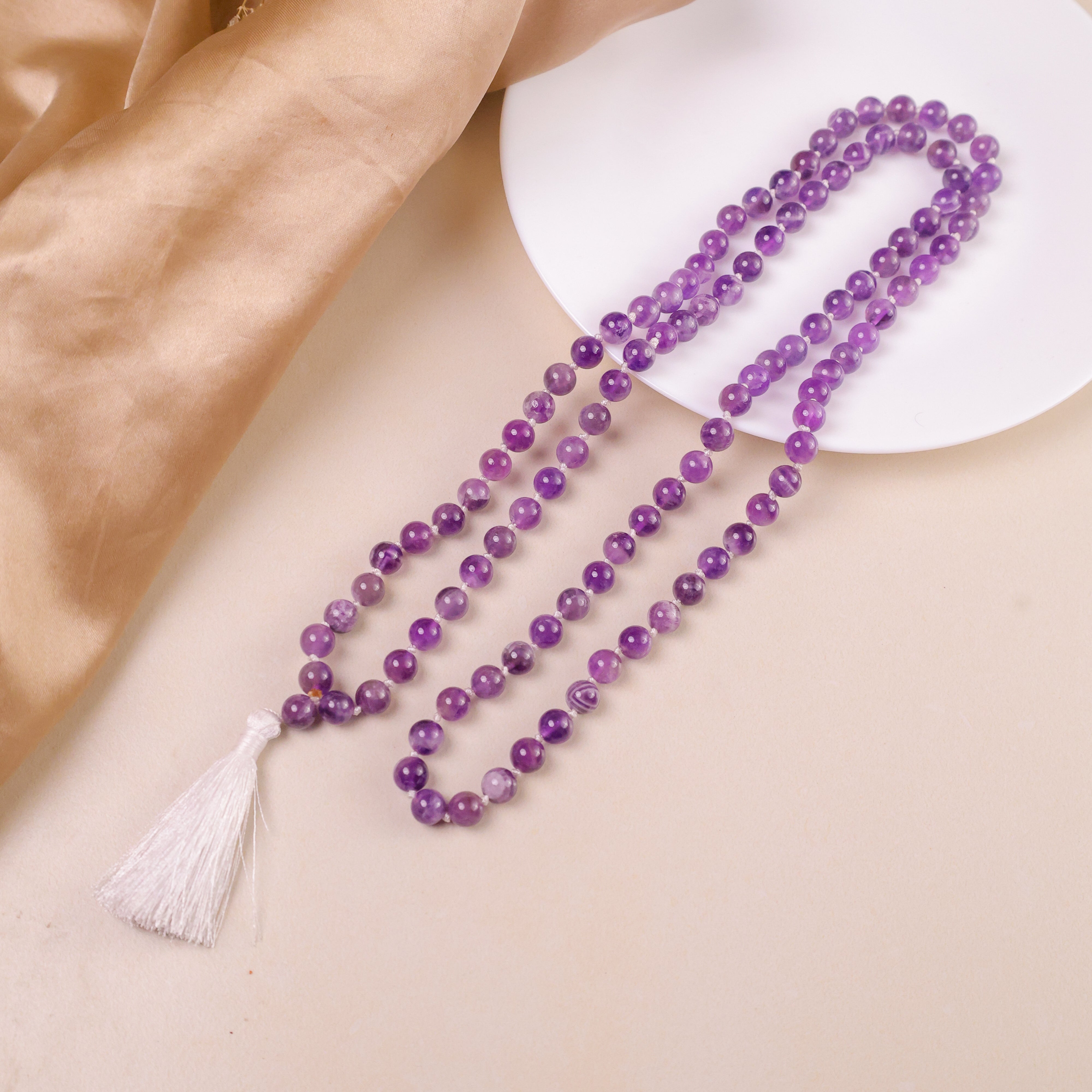 NATURAL AMETHYST  JAAP MALA
