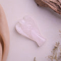 Natural Rose Quartz Angel 2 Inch