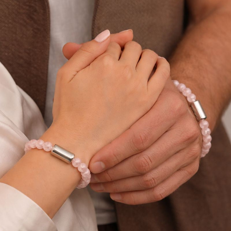 NATURAL ROSE QUARTZ BRACELET