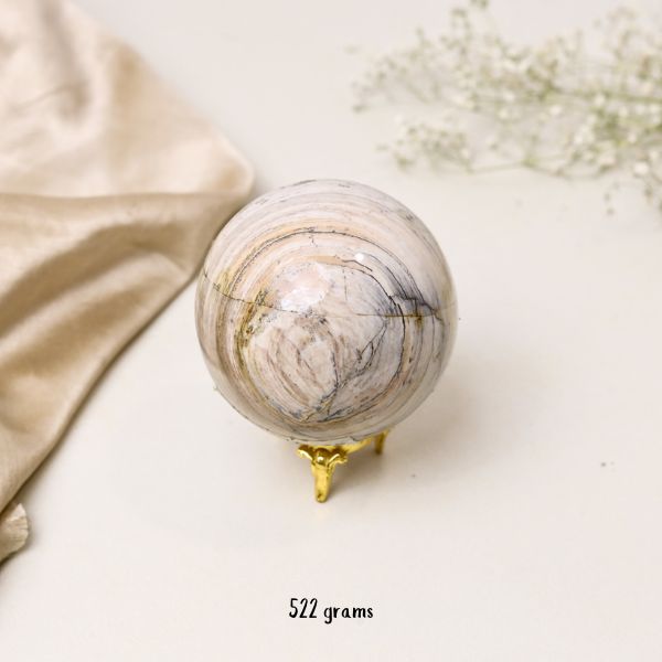 NATURAL MIX JASPER SPHERE