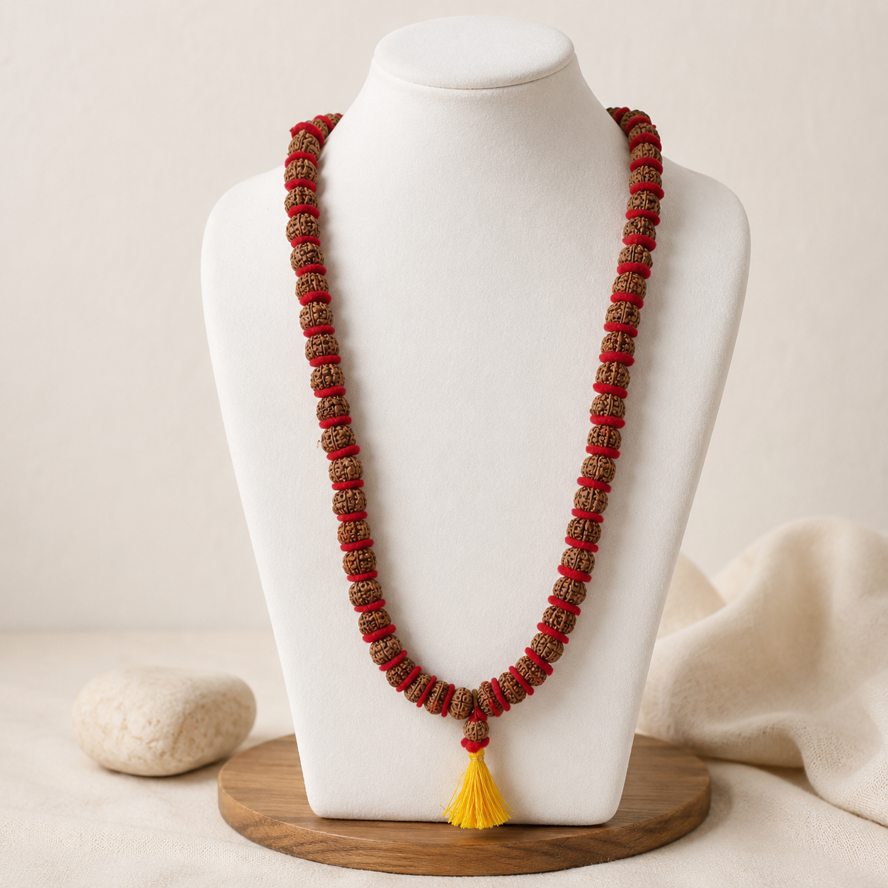 Natural 5 Mukhi Rudraksha 18 mm Mala (Nepal)