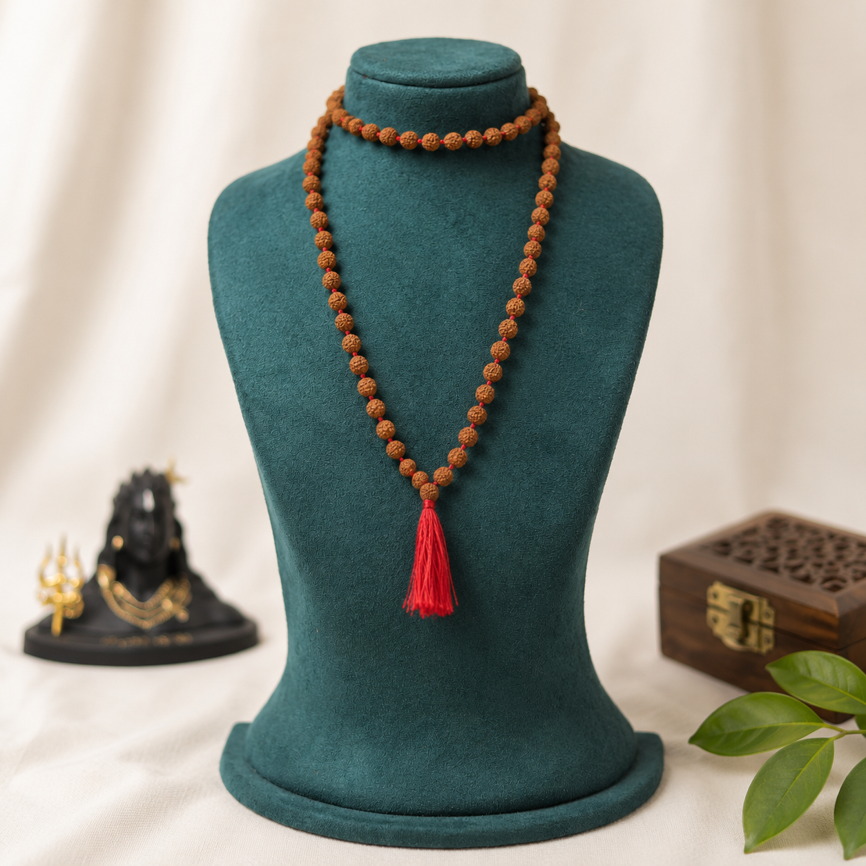 Natural 5 Mukhi Rudraksha 7 mm Mala (Indonesia)