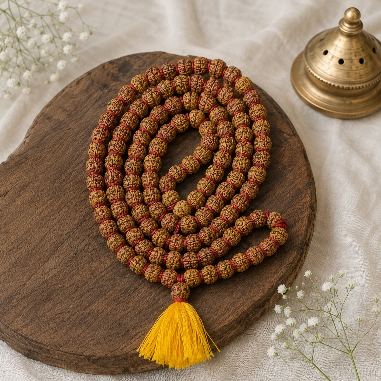 Natural 5 Mukhi Rudraksha 19 mm Mala (Nepal)