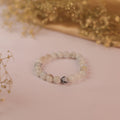 NATURAL WHITE RAINBOW MOONSTONE BRACELET