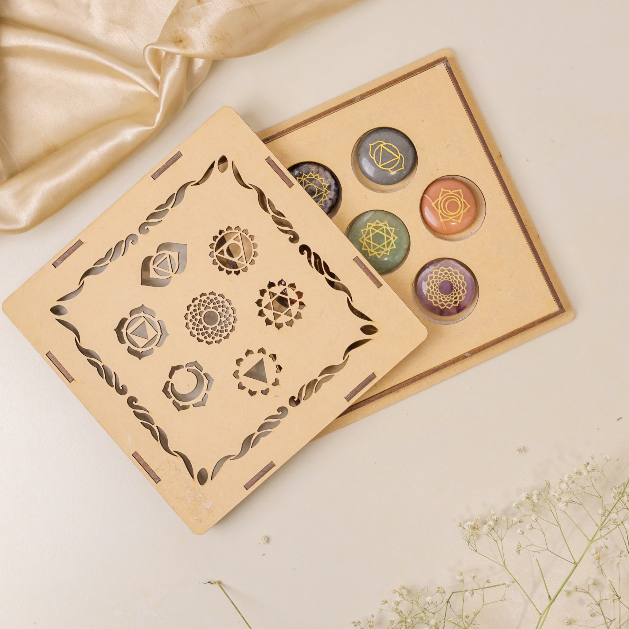 Natural 7 Chakra Coin Set