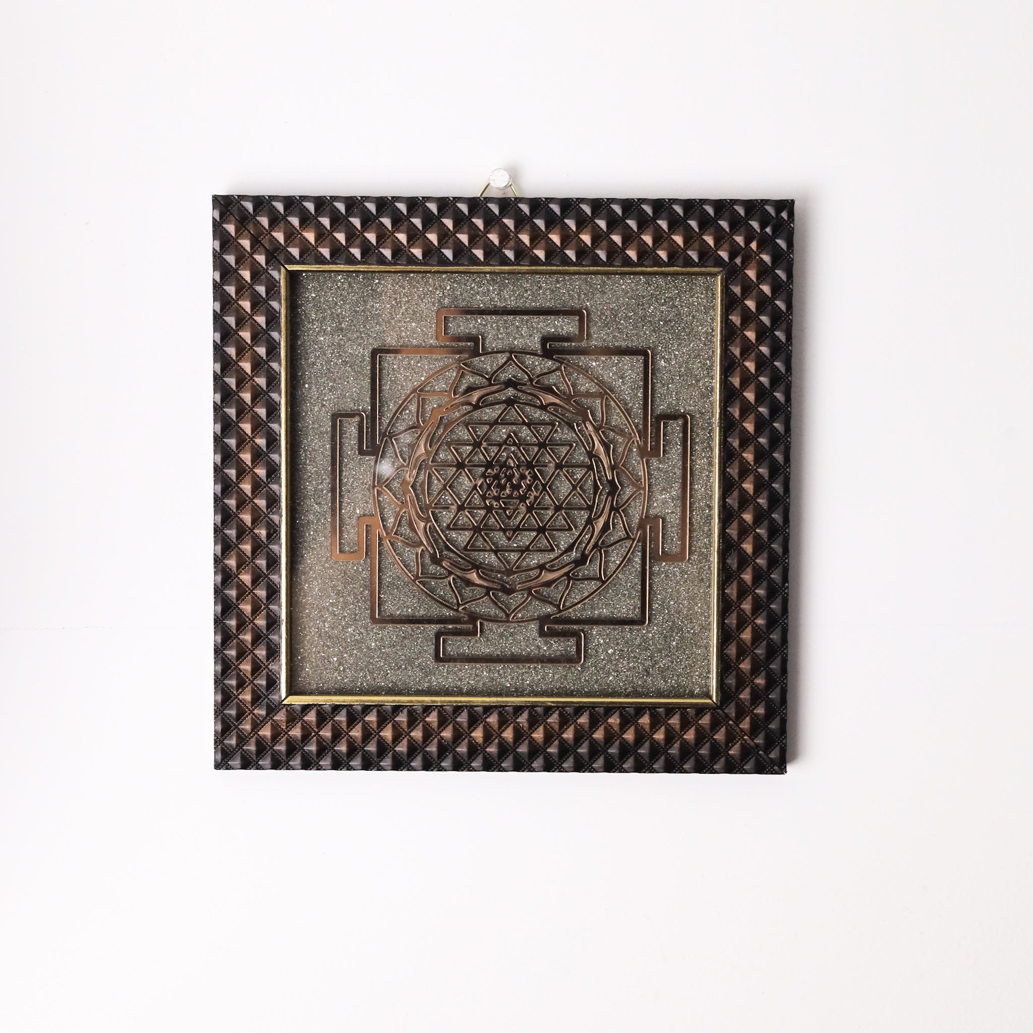 Shree Yantra Pyrite Frame