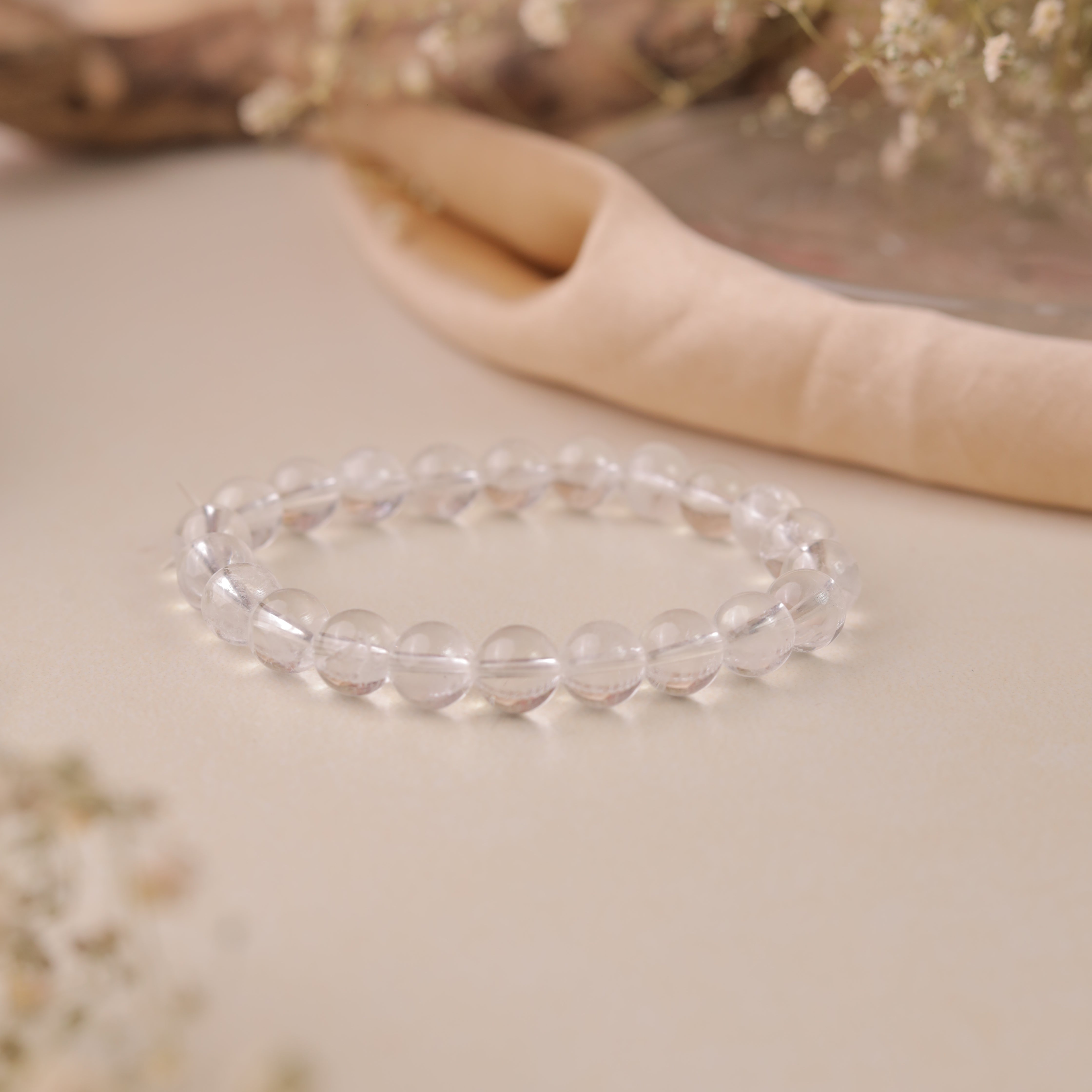 NATURAL CLEAR QUARTZ BRACELET