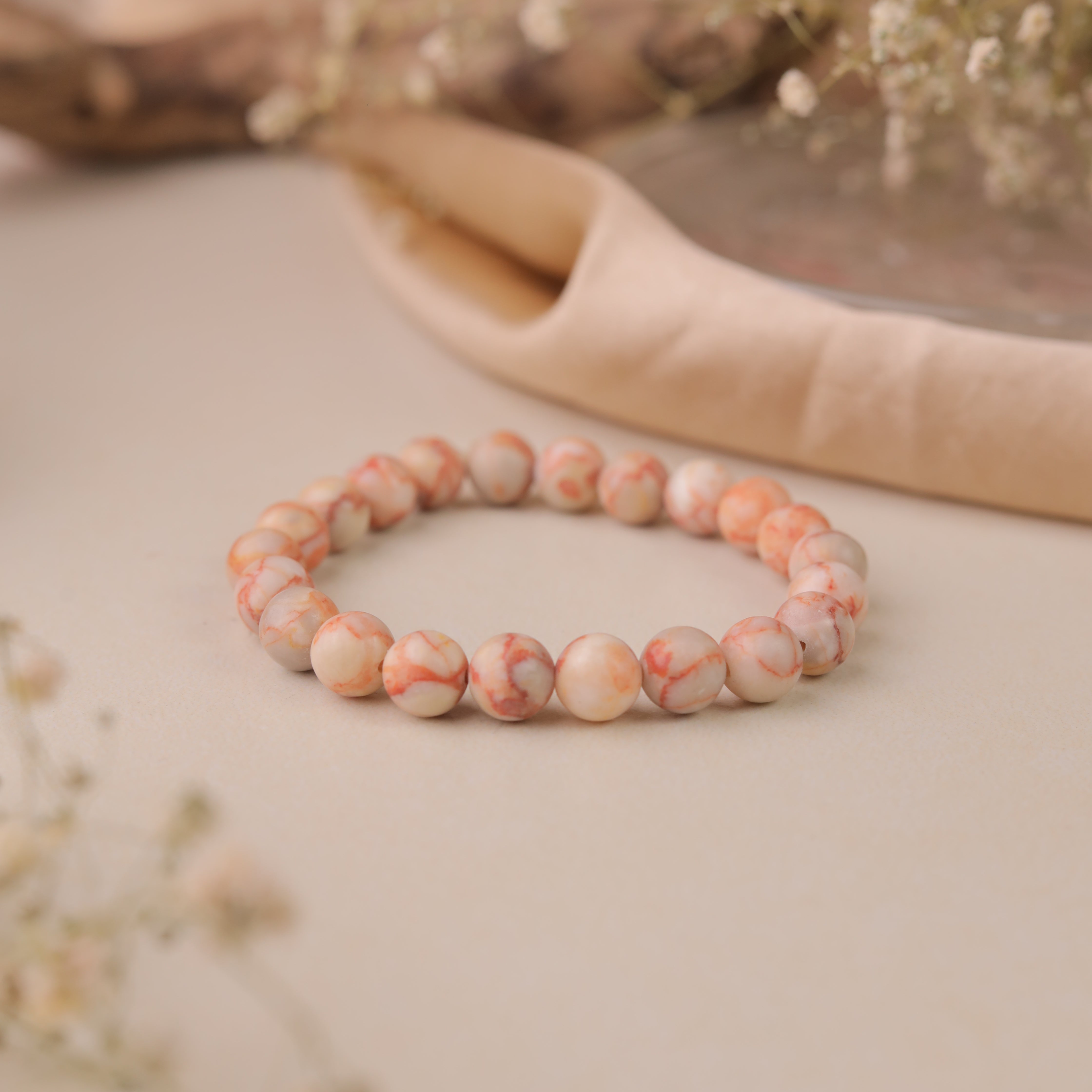 NATURAL PICASSO JASPER BRACELET