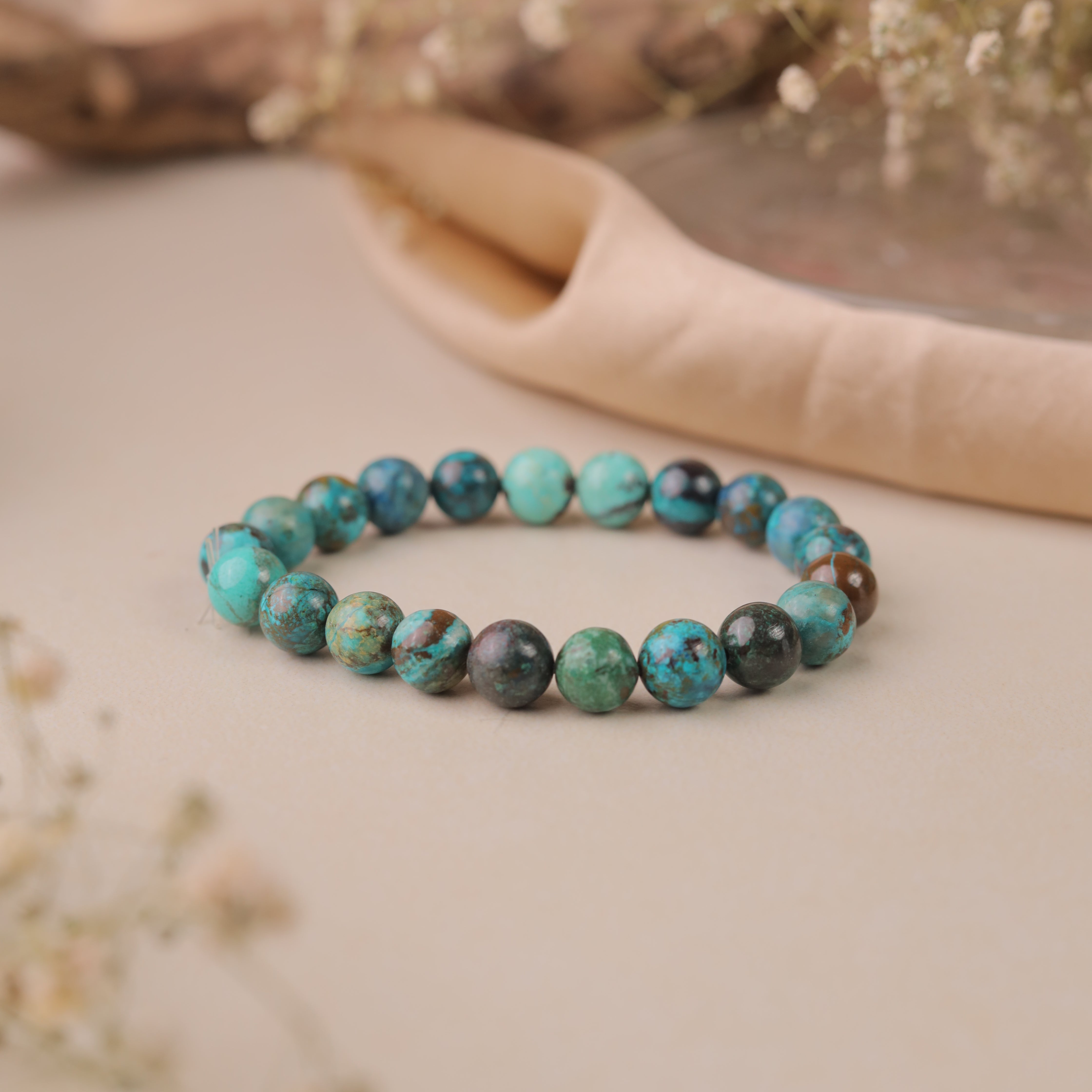 NATURAL CHRYSOCOLLA  BRACELET