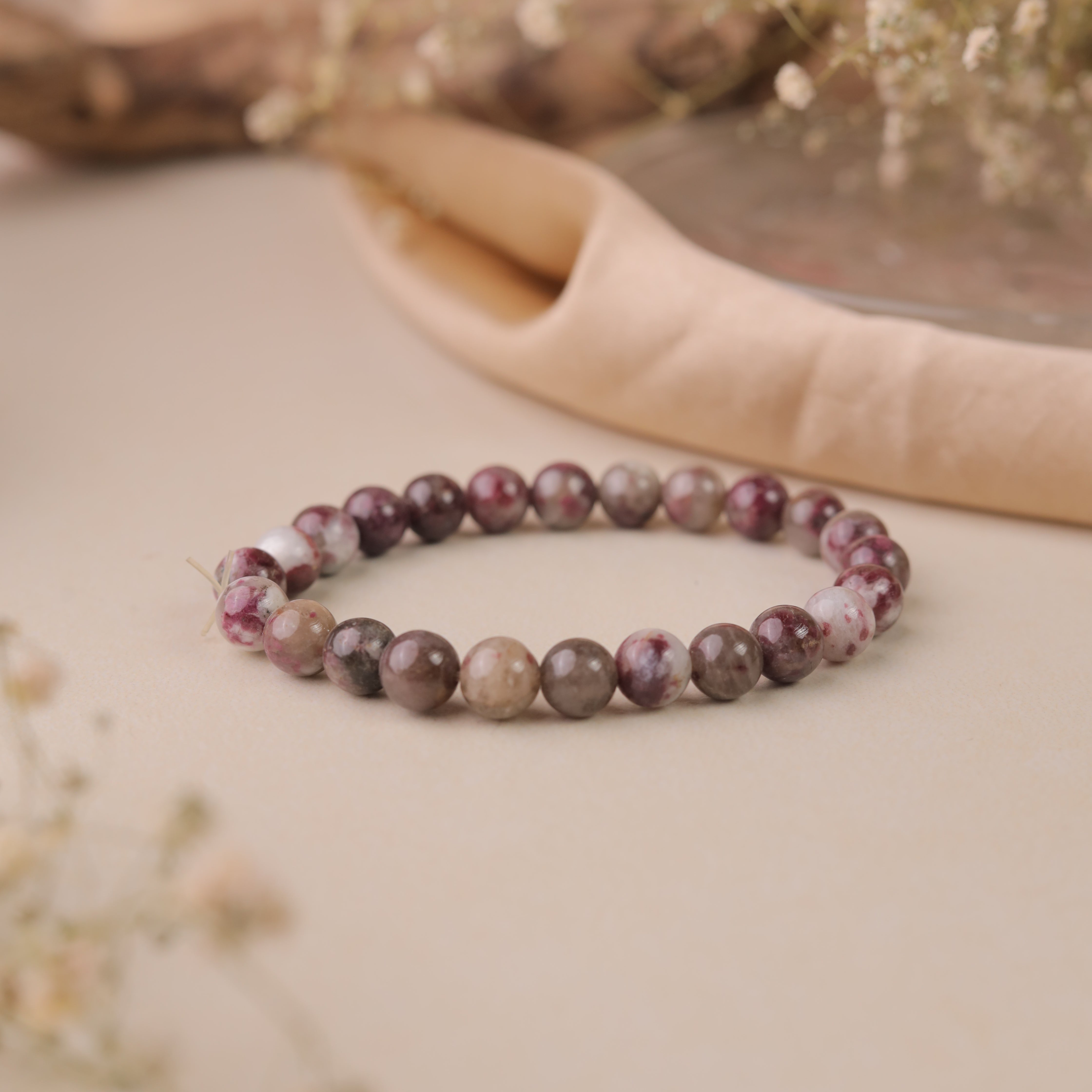 NATURAL PINK TOURMALINE BRACELET