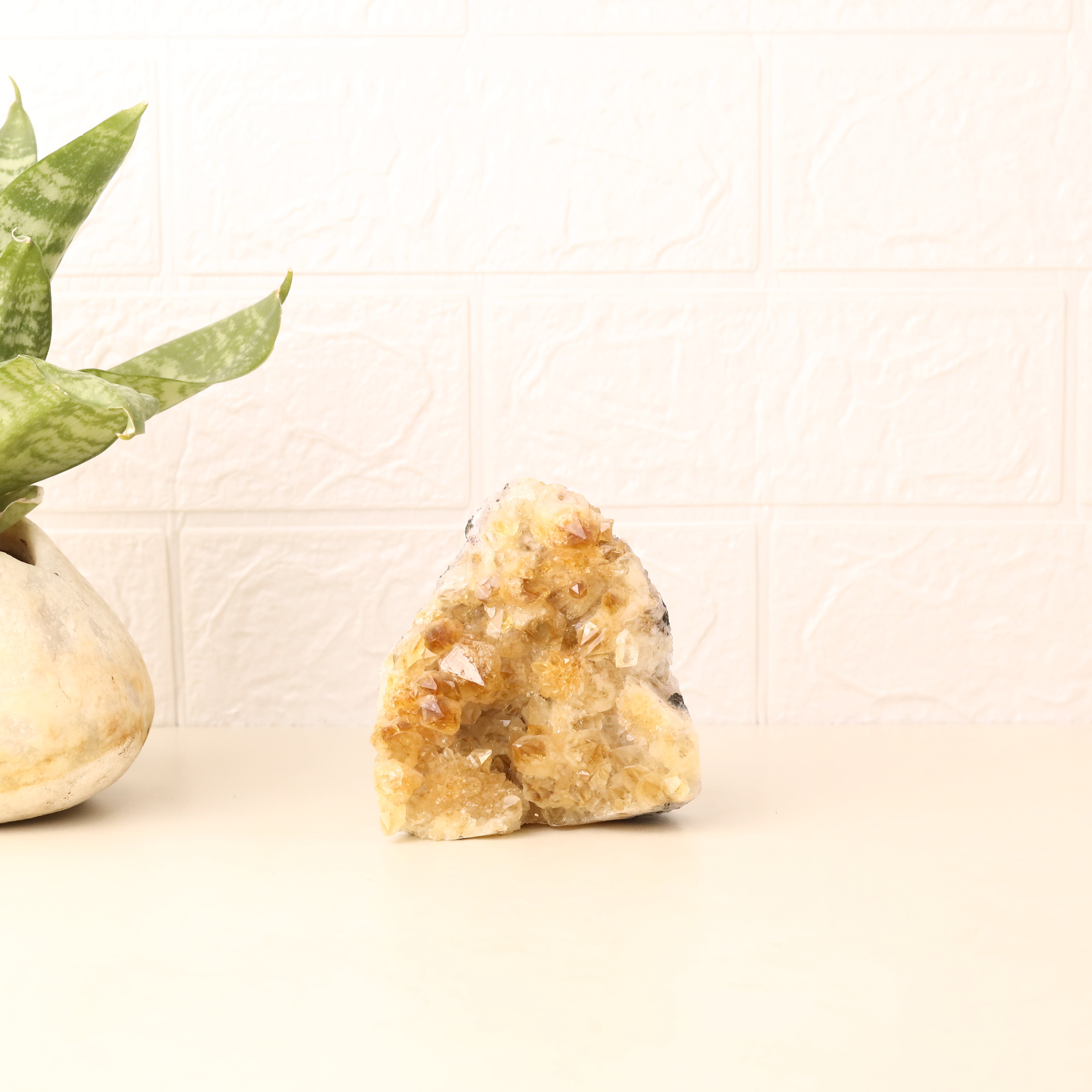 Citrine Cluster Point Geode 569g