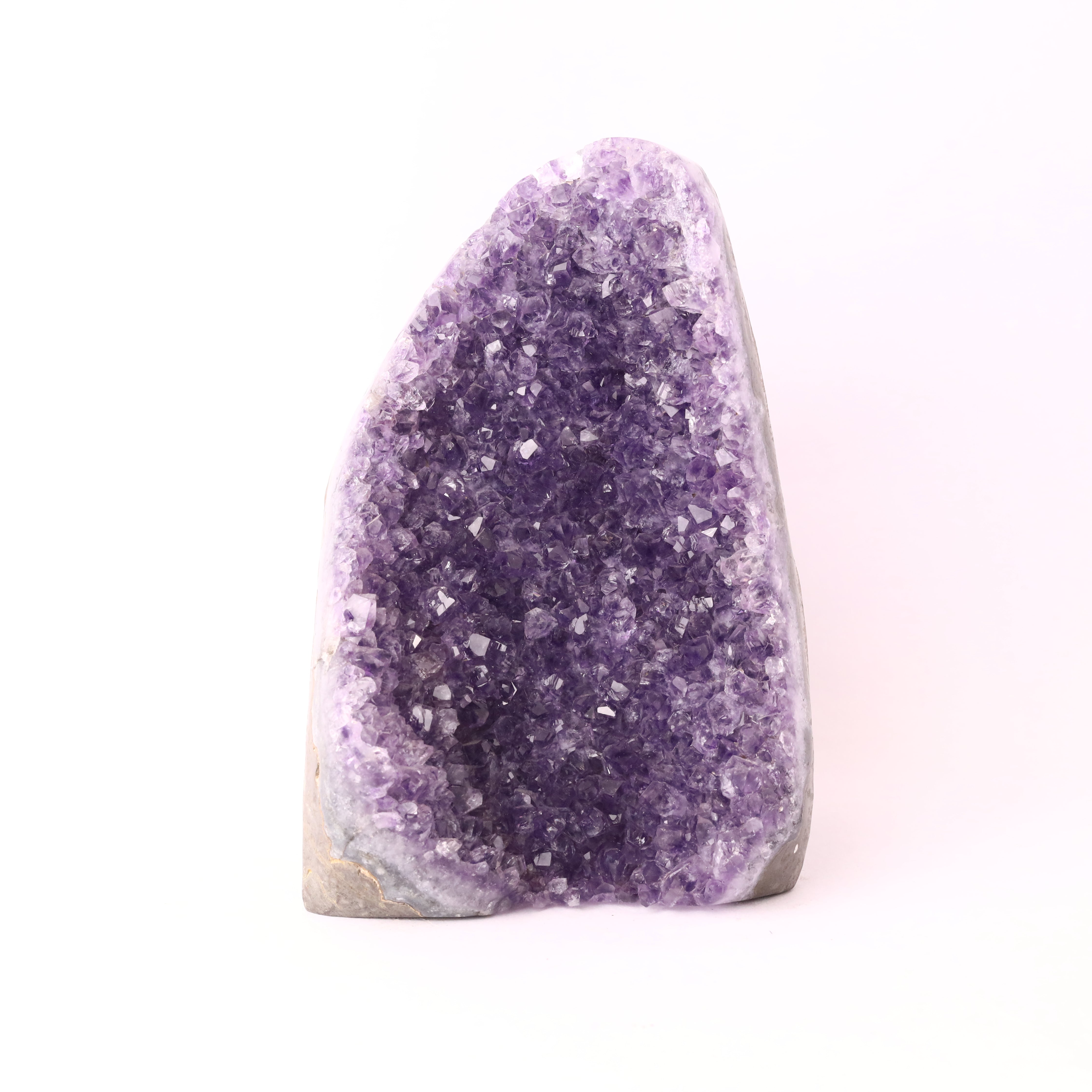 Amethyst Cluster Point Geode 1308g