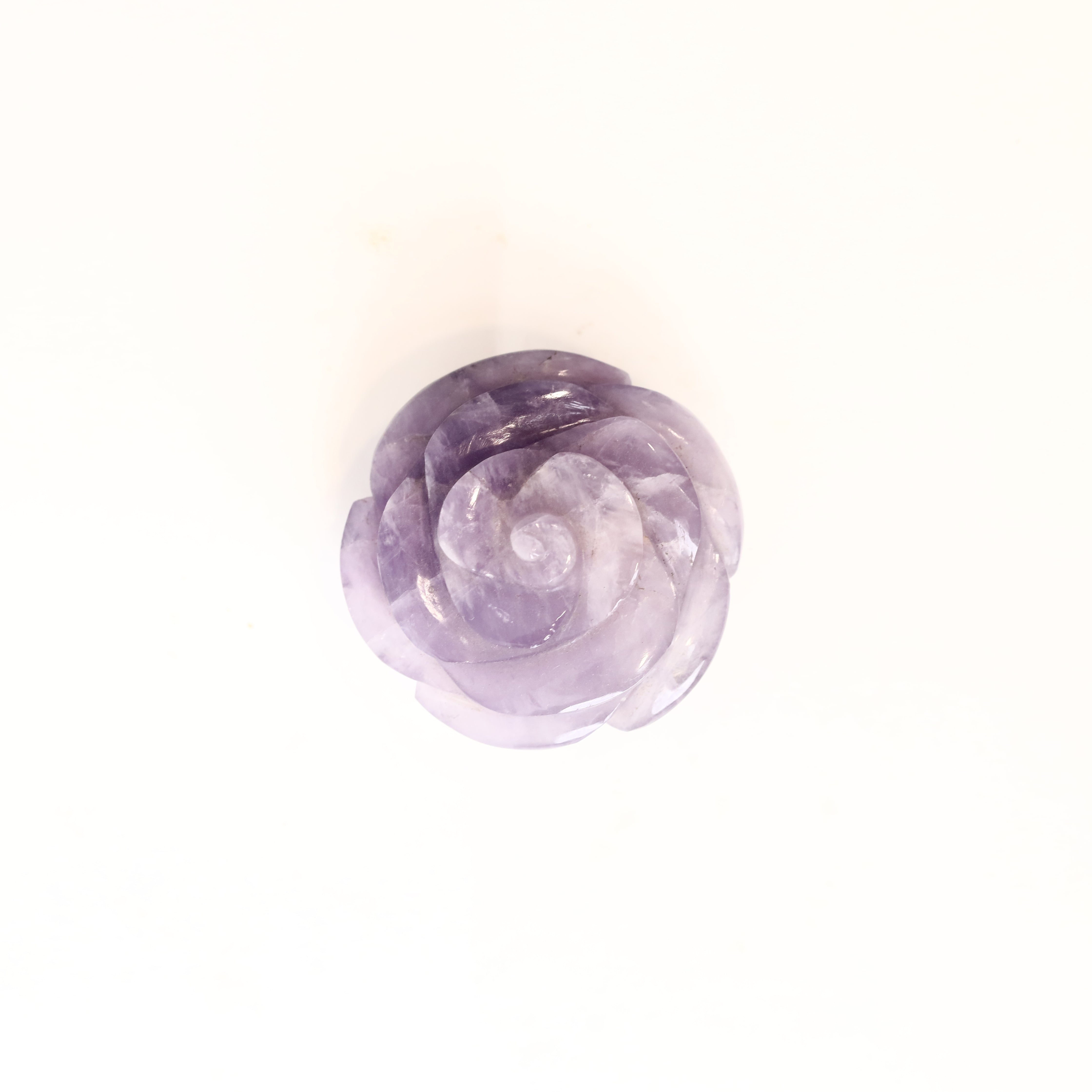 Amethyst Rose Carving 68g