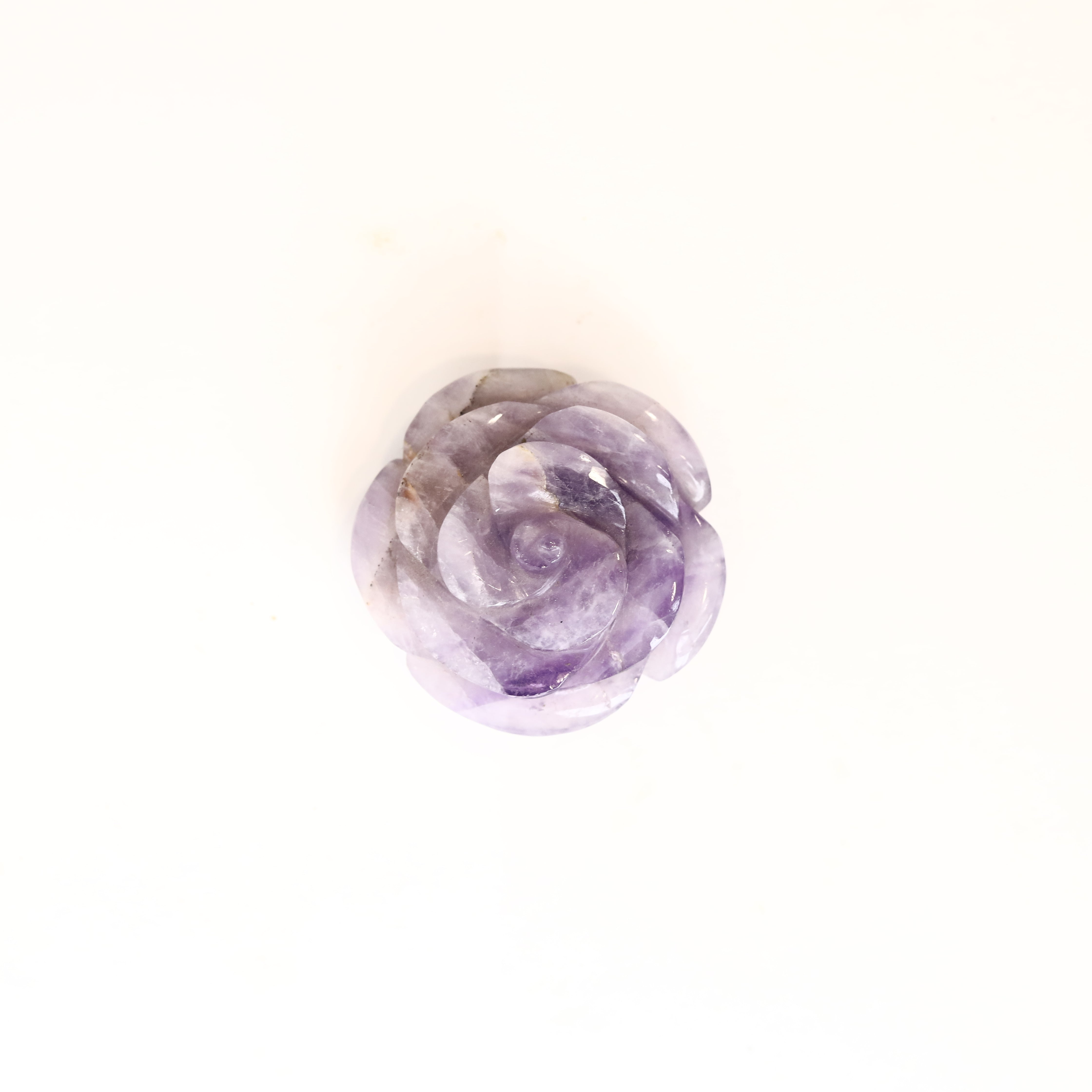Amethyst Rose Carving 52g