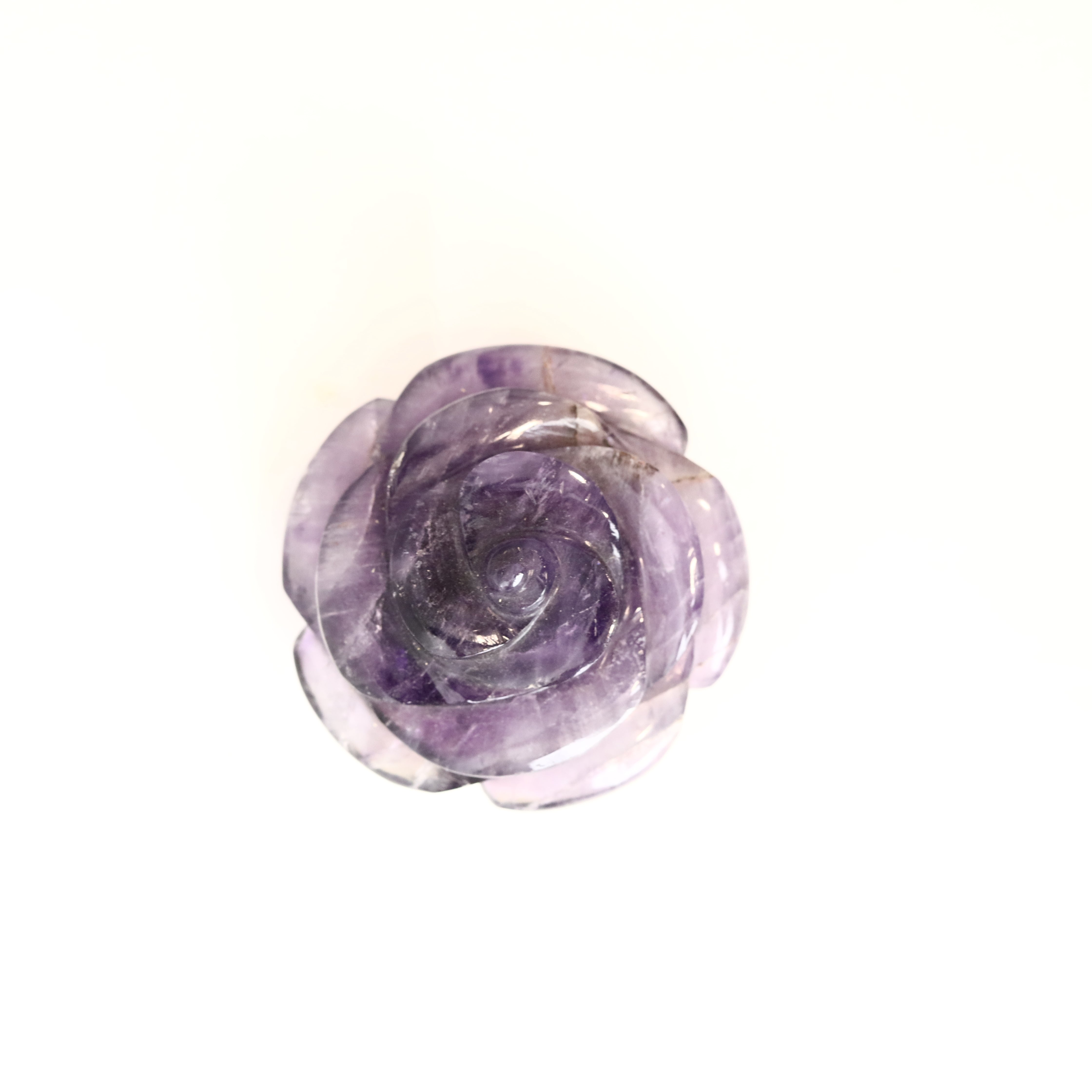 Amethyst Rose Carving 132g