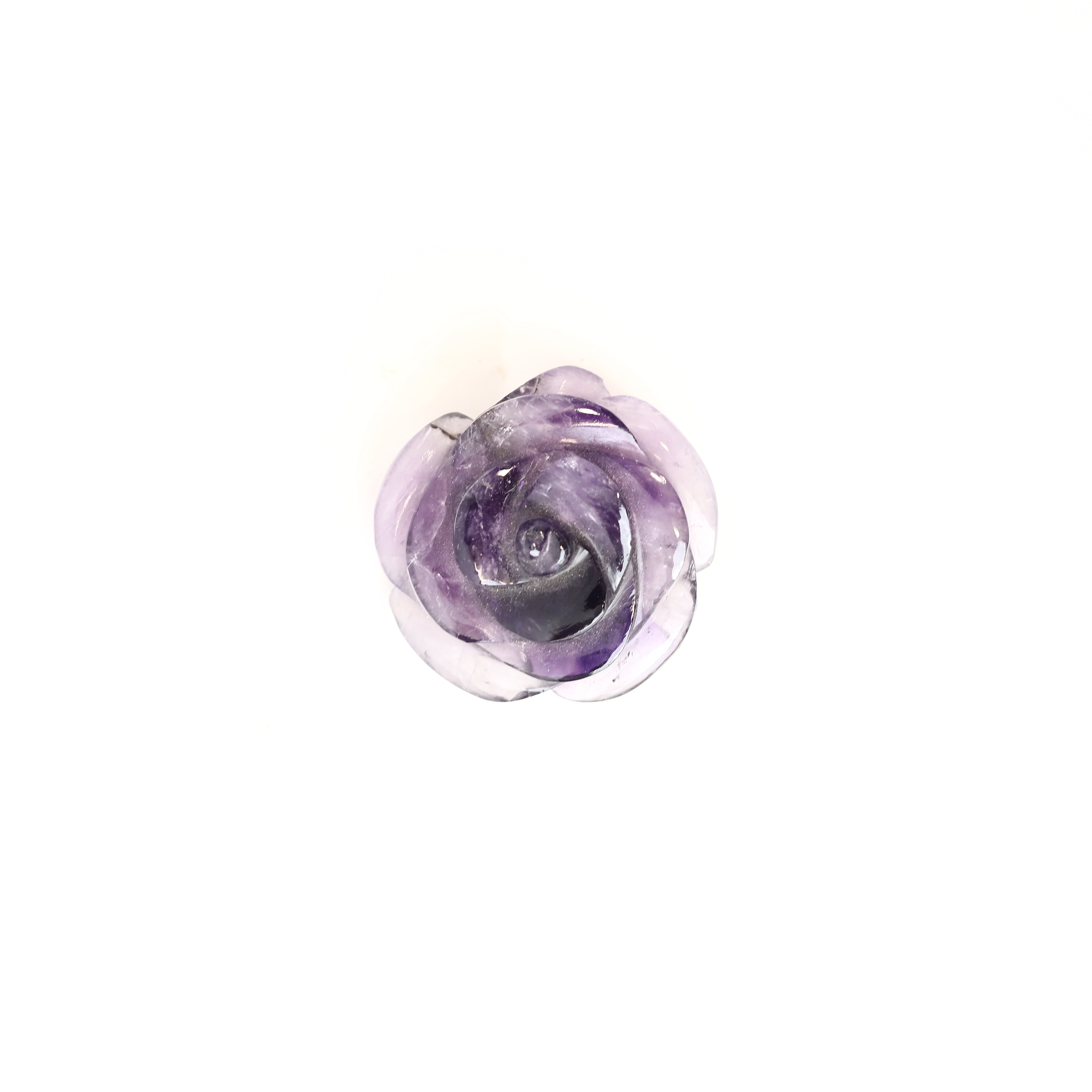 Amethyst Rose Carving 46g
