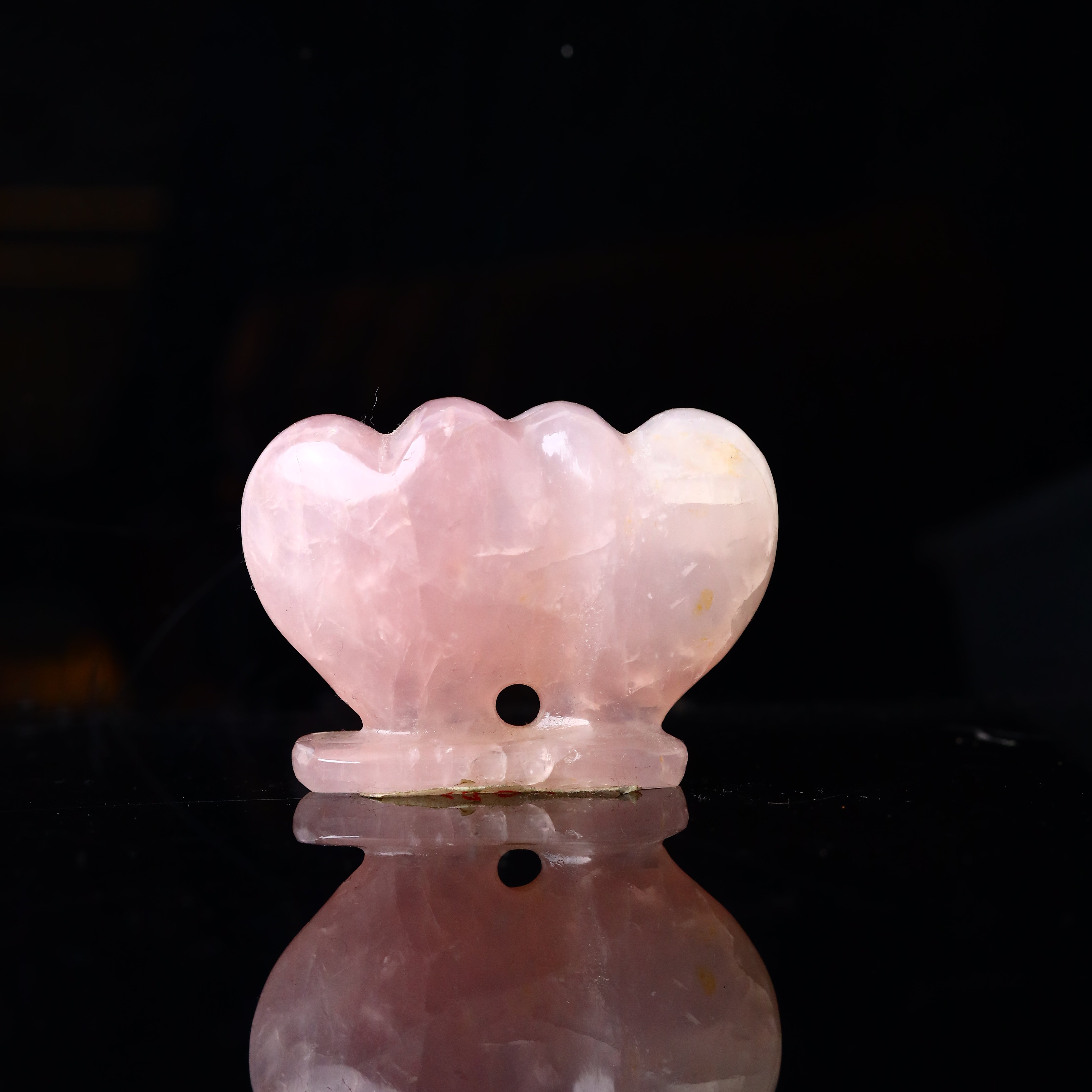 Rose Quartz Hearts for Twin Heart 130g