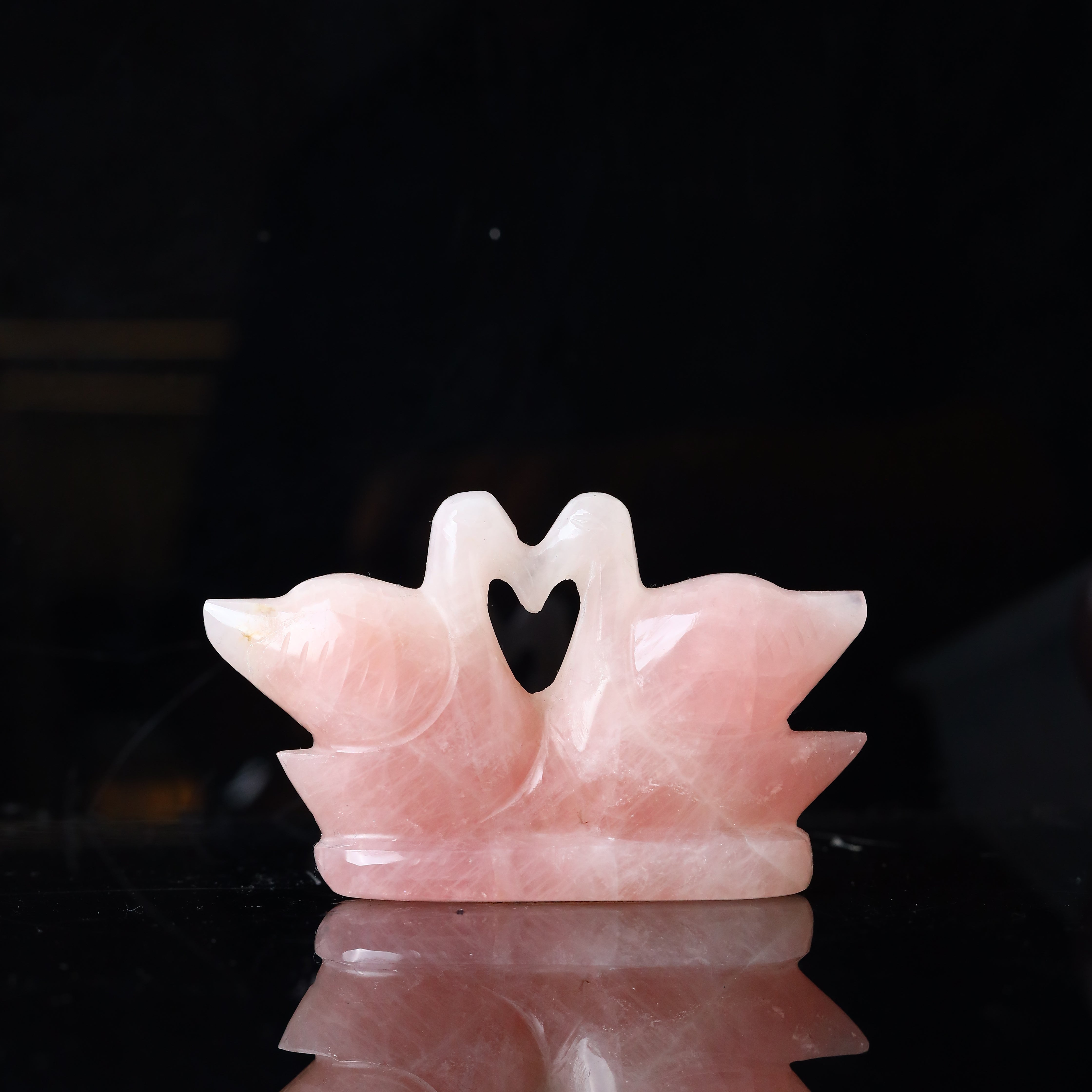 Rose Quartz Mandrin Ducks- Joint 172g