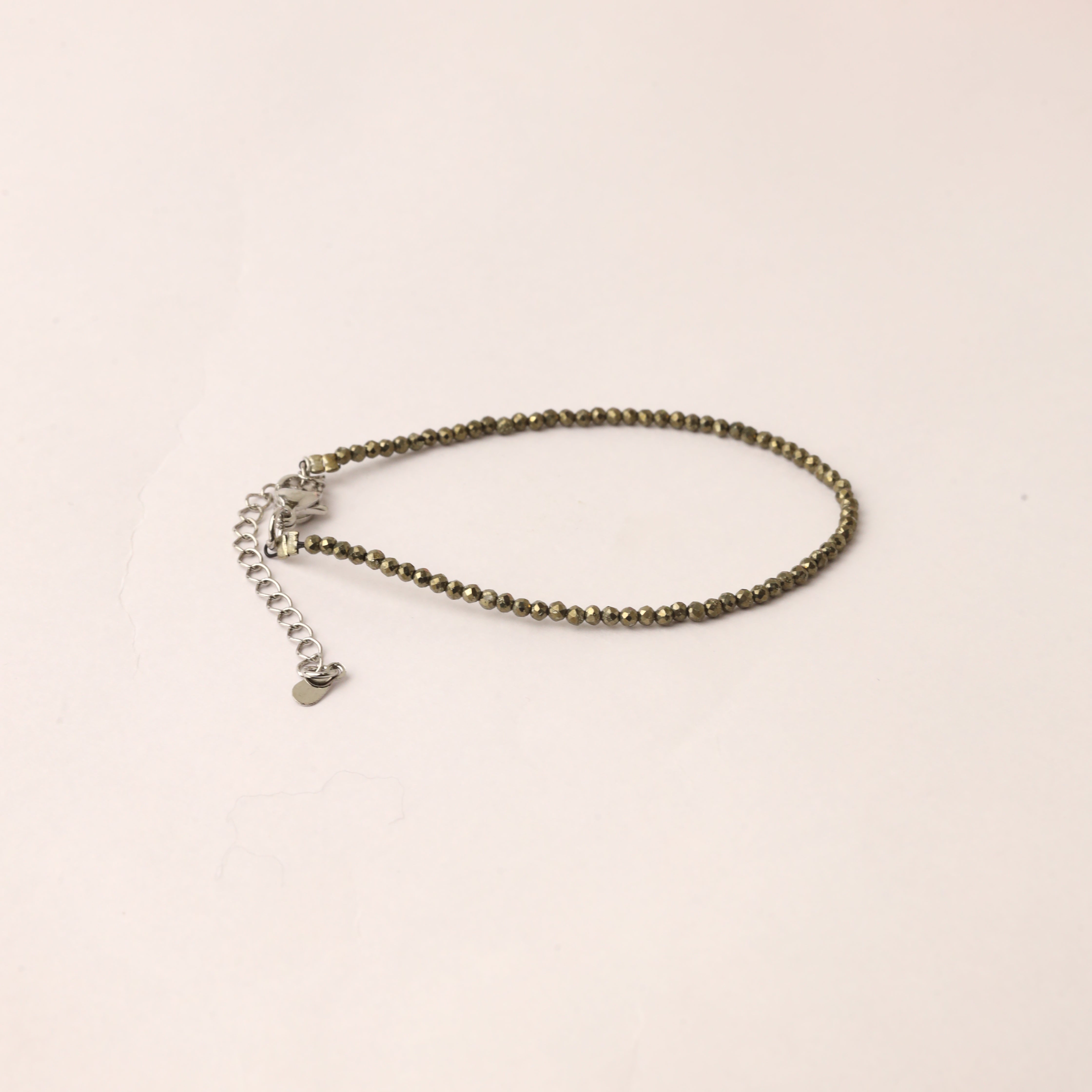 NATURAL PYRITE BRACELET (DIAMOND CUT)