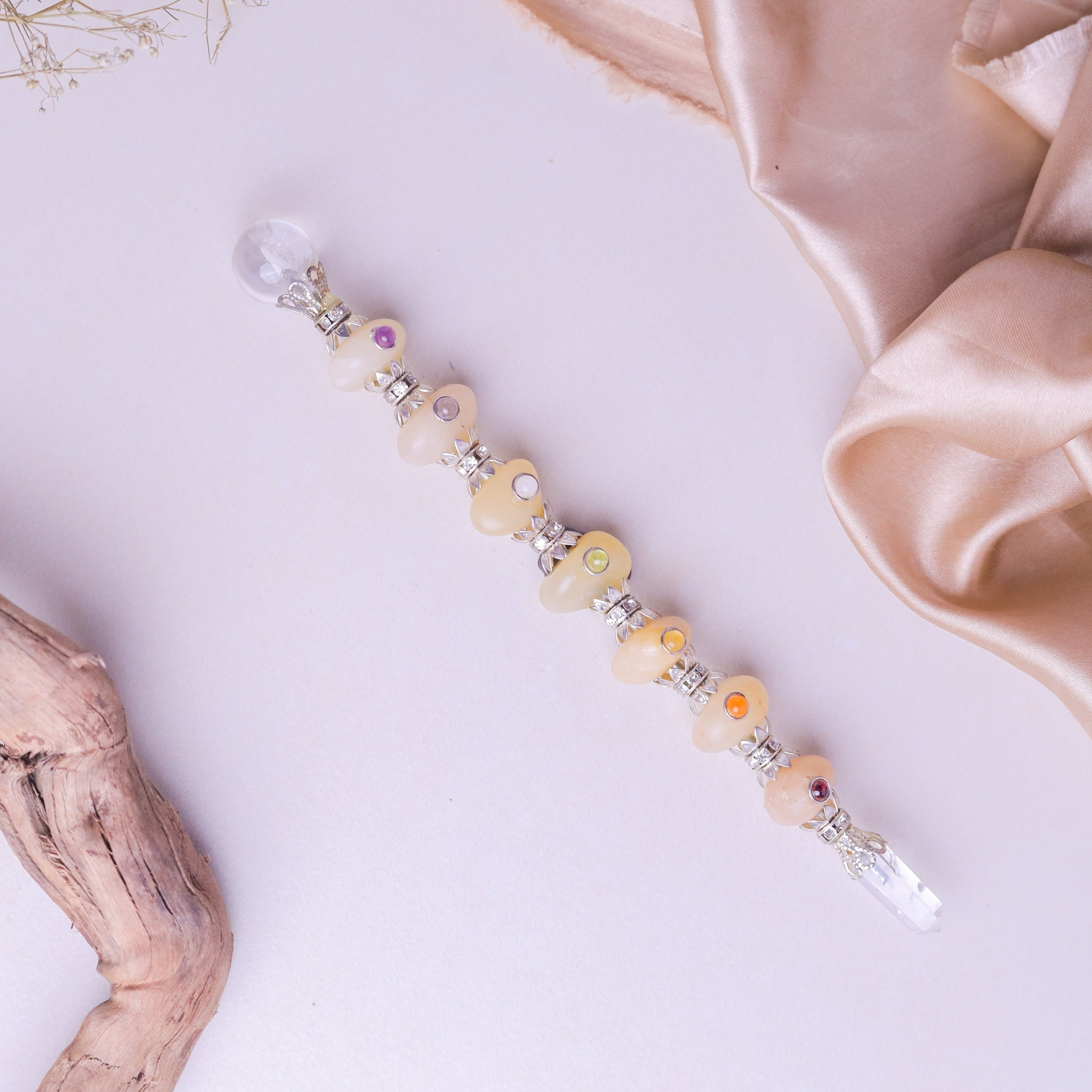 NATURAL CALCITE TUMBLE REIKI STICK