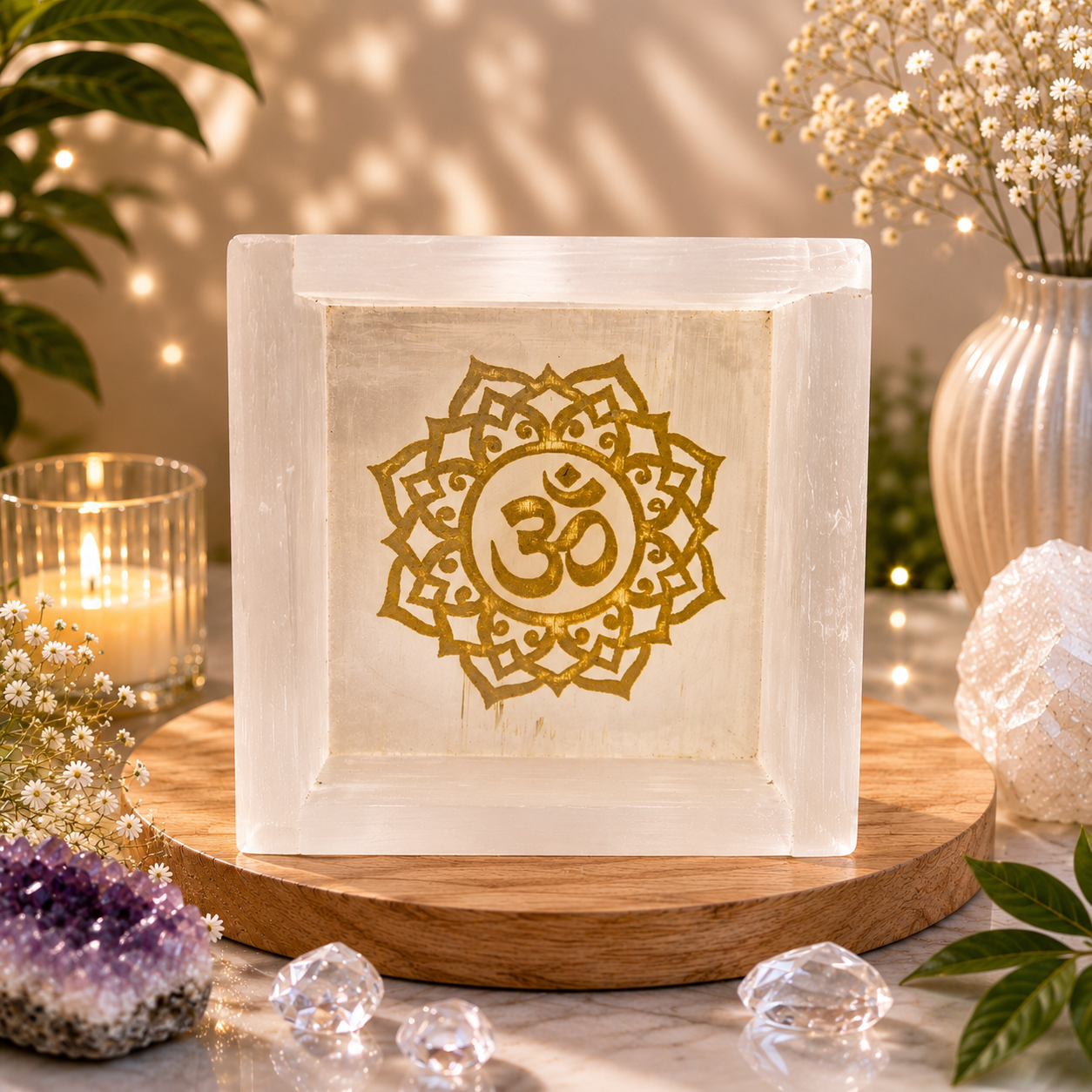 Natural Selenite Box