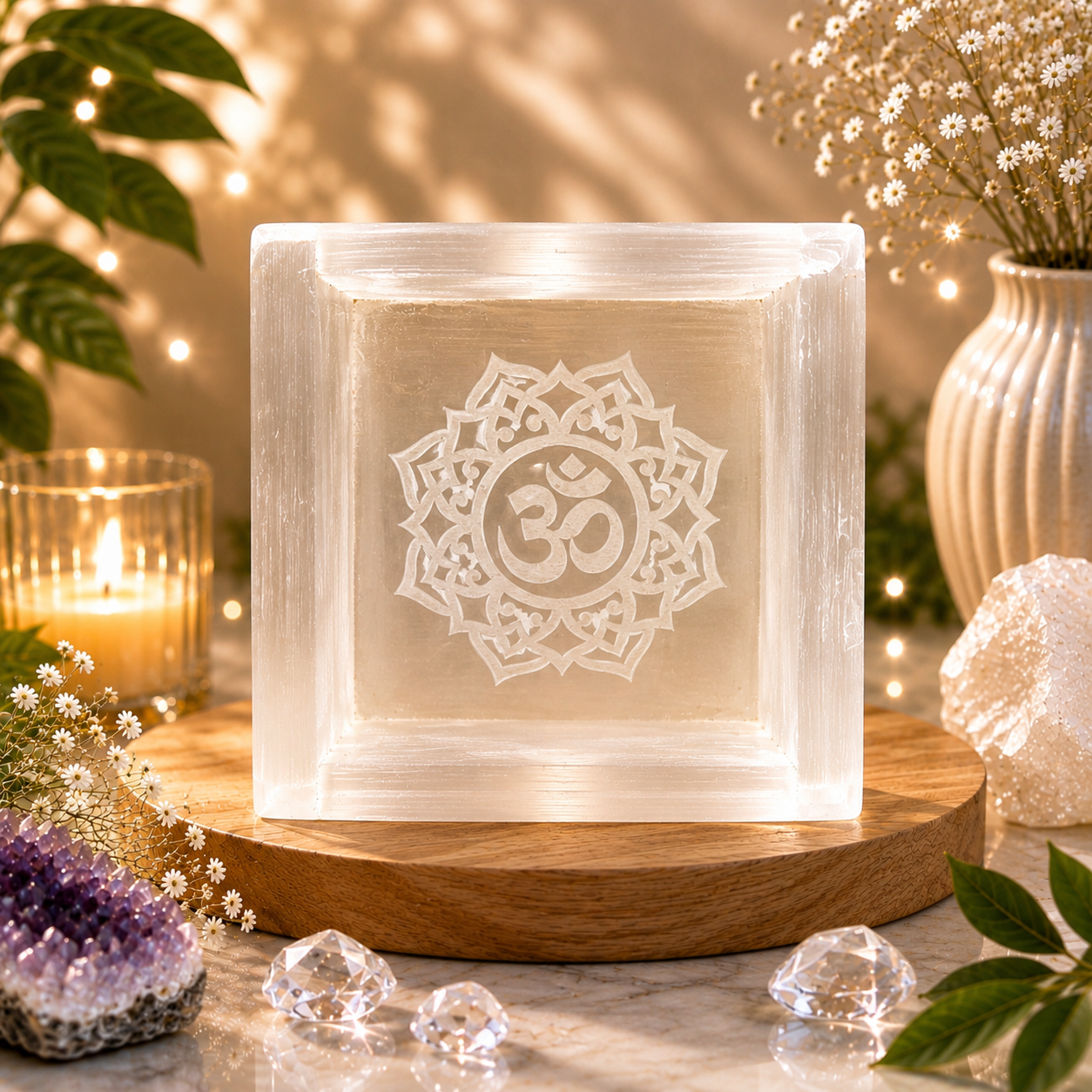 Natural Selenite Box