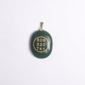 Natural Zibu Coin Pendant Styled Shot – Crystal Jewellery