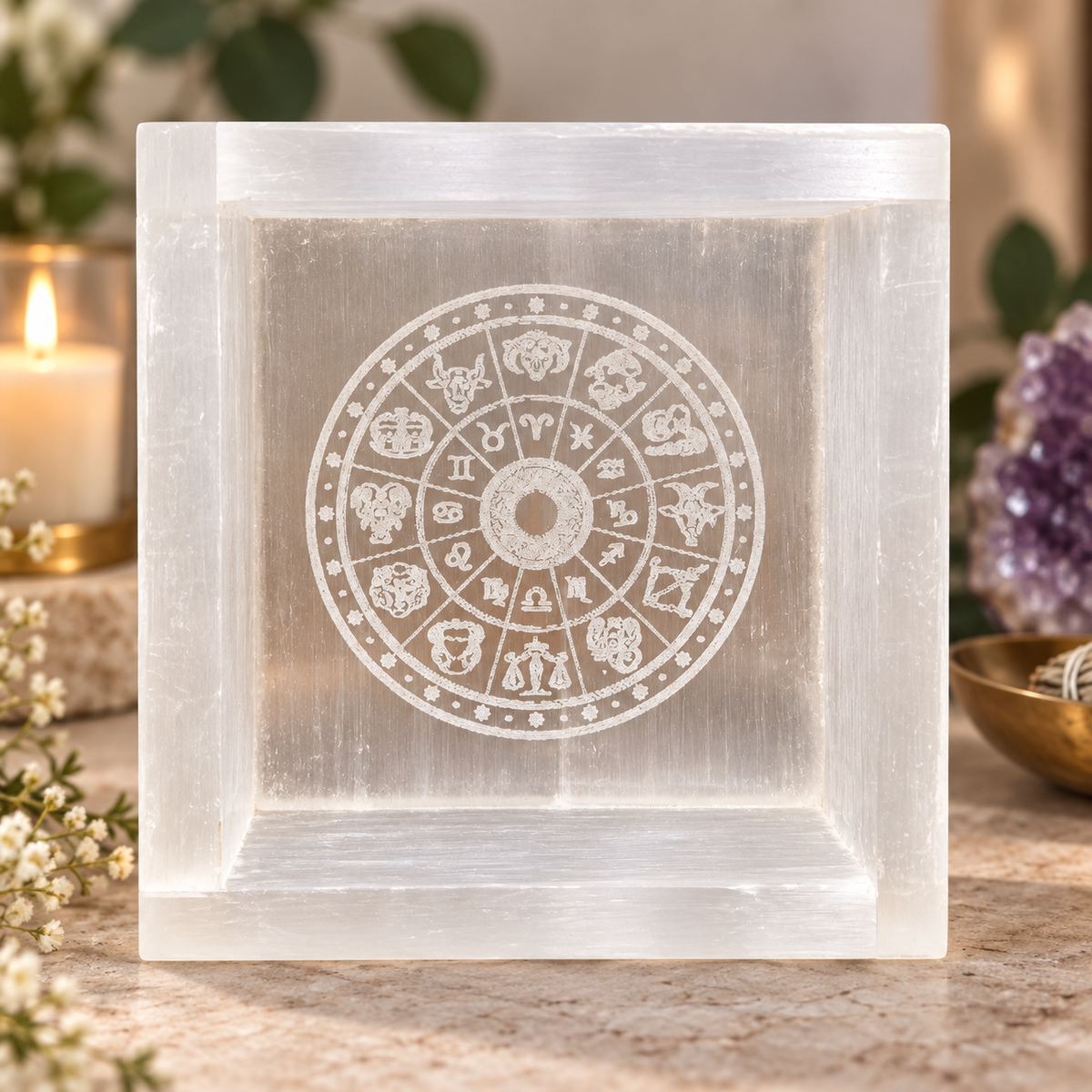 Natural Selenite Box